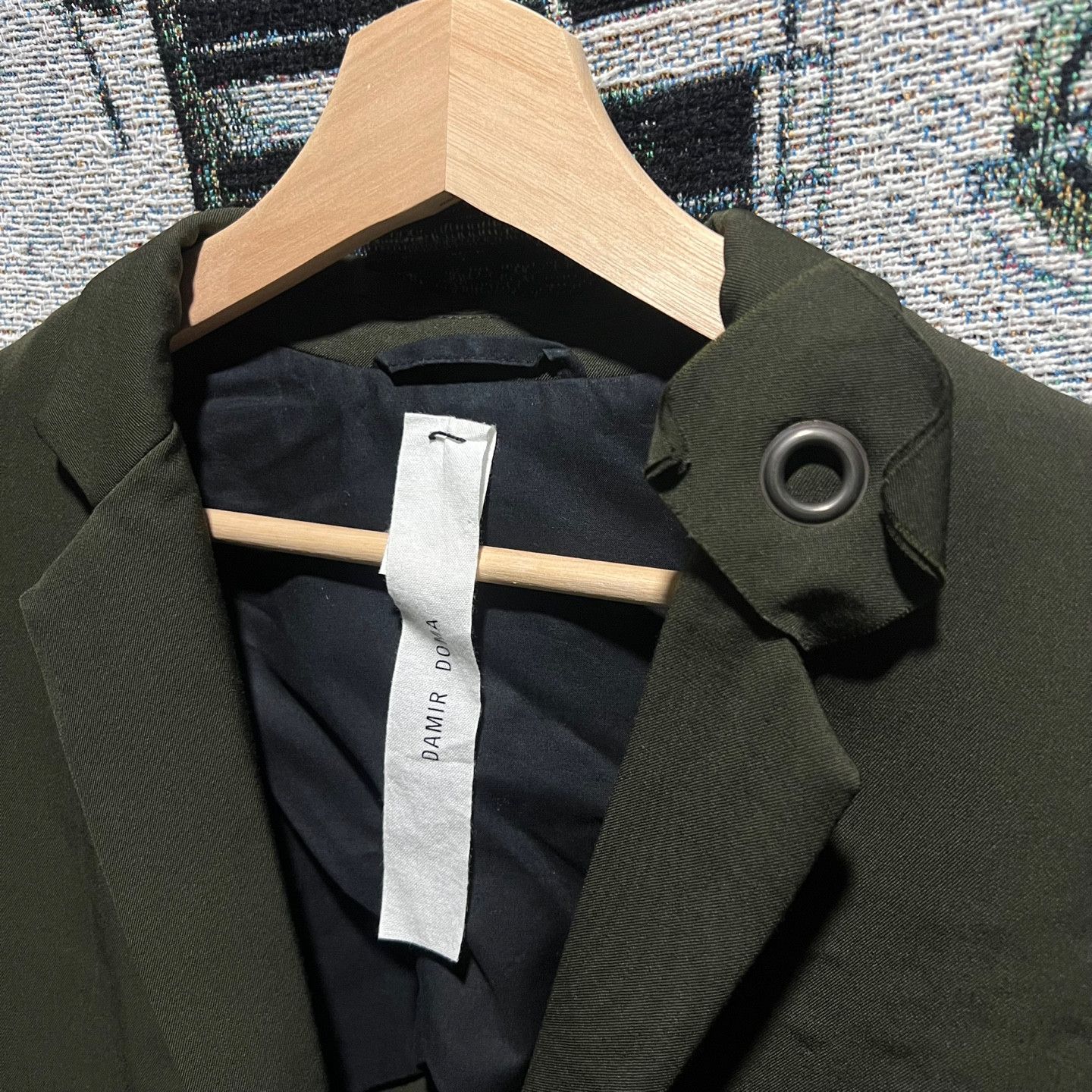 Damir Doma Damir Doma One-button grunge blazer jacket dark green Size M / US 6-8 / IT 42-44 - 2 Thumbnail