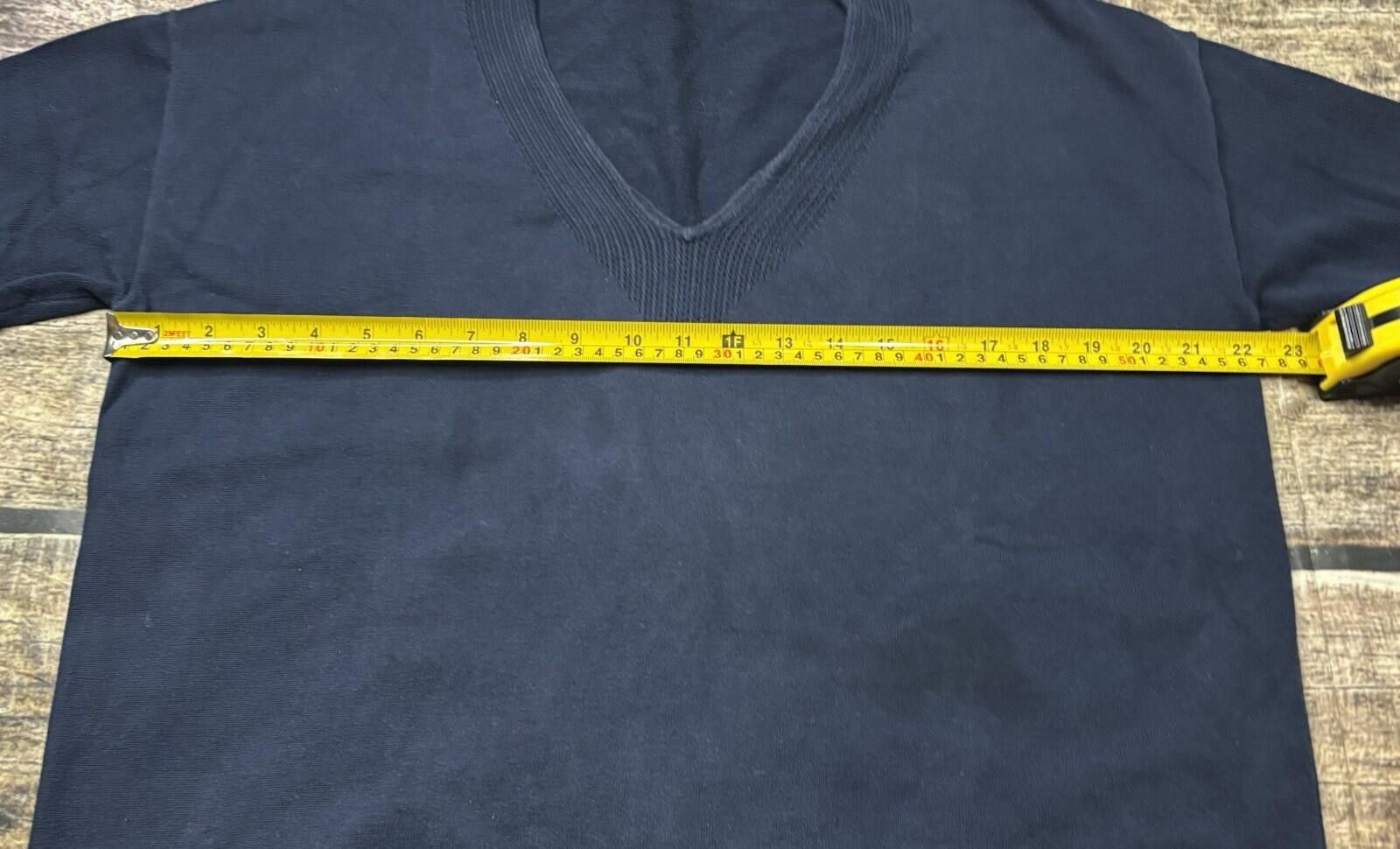 Brooks Brothers Brooks Brothers Sweater Womens XL Supima Cotton V-Neck Navy Size XL / US 12-14 / IT 48-50 - 10 Thumbnail