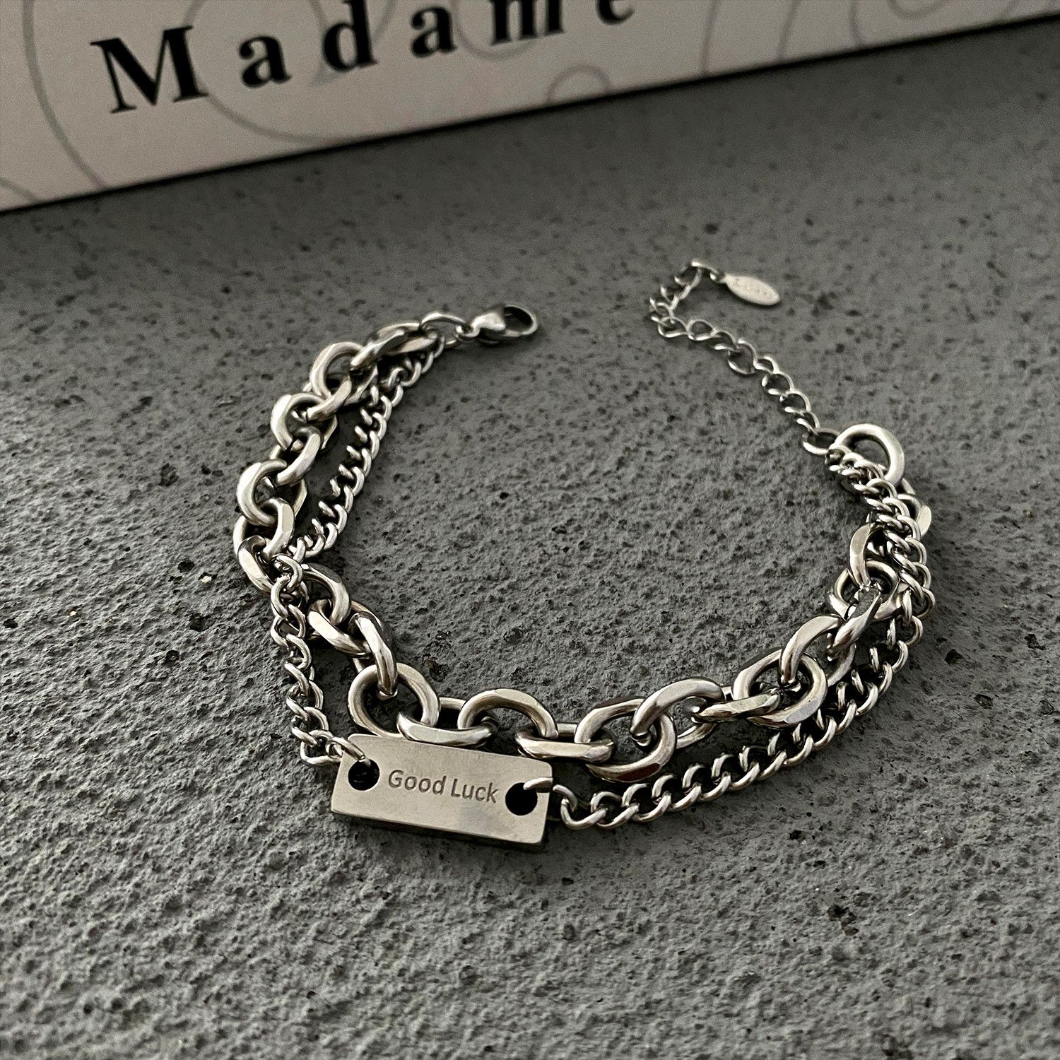 Jewelry Retro Bracelet Y2K Punk Chain Gotch Bracelets Chains Size ONE SIZE - 2 Thumbnail