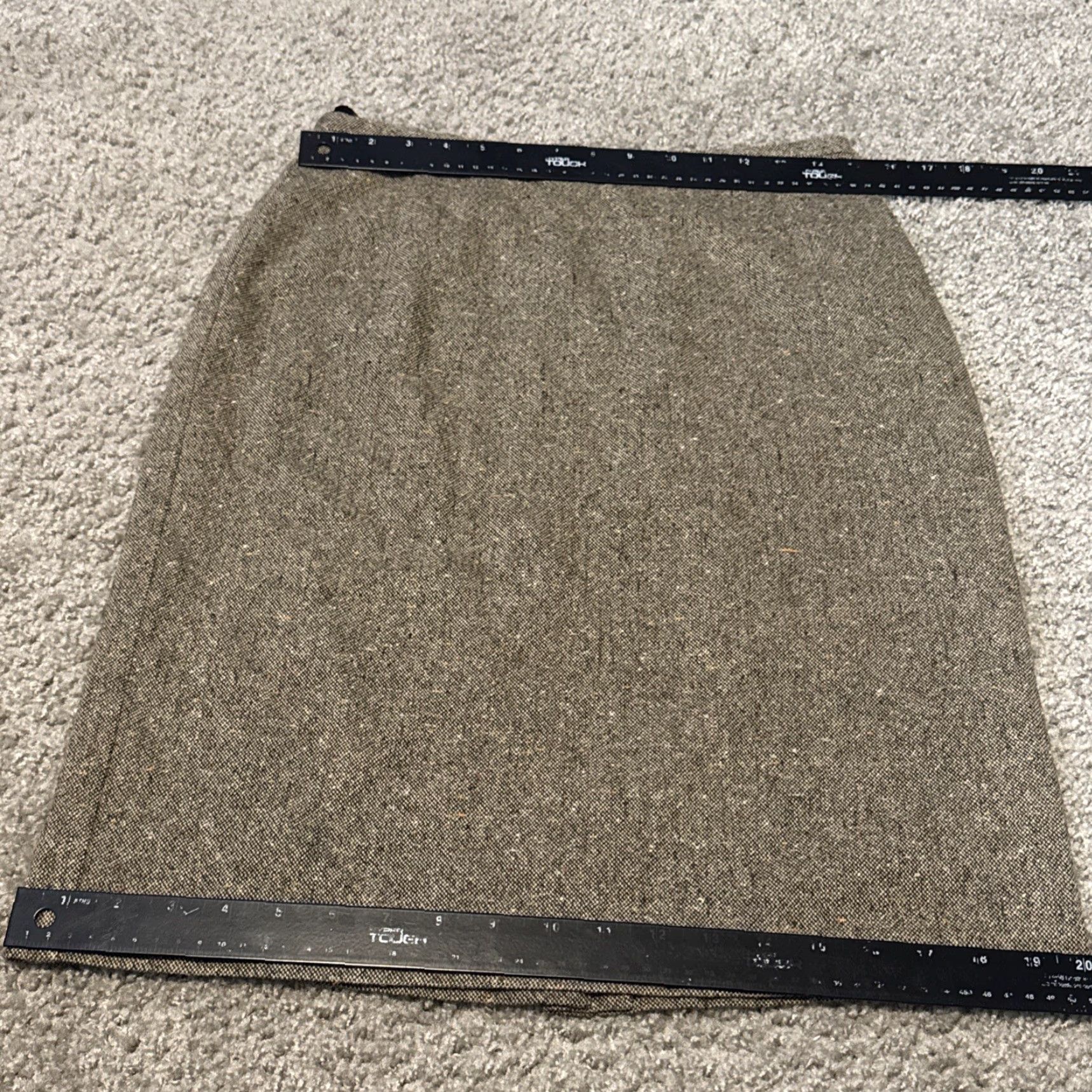 Vintage VINTAGE Bianca Nygard Skirt A-Line Midi Wool Tweed Brown 10 Women Lined Mid Rise Size 32" / US 10 / IT 46 - 3 Thumbnail