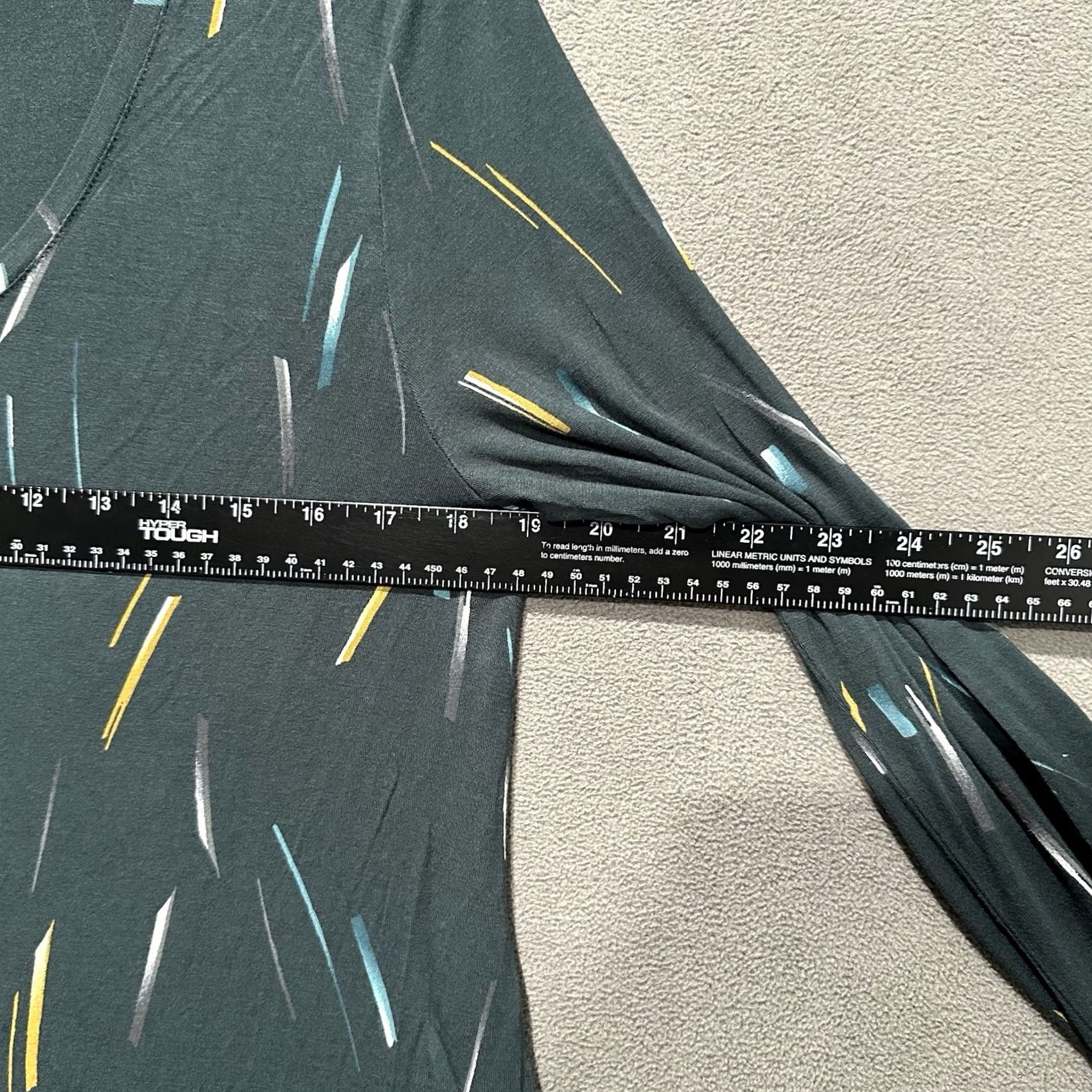 Apt. 9 APT 9 Geometric Tunic Blouse Women L Green Geometric Sleeveless Scoop Neck Stretch Top Casual Shirt Size L / US 10 / IT 46 - 6 Thumbnail