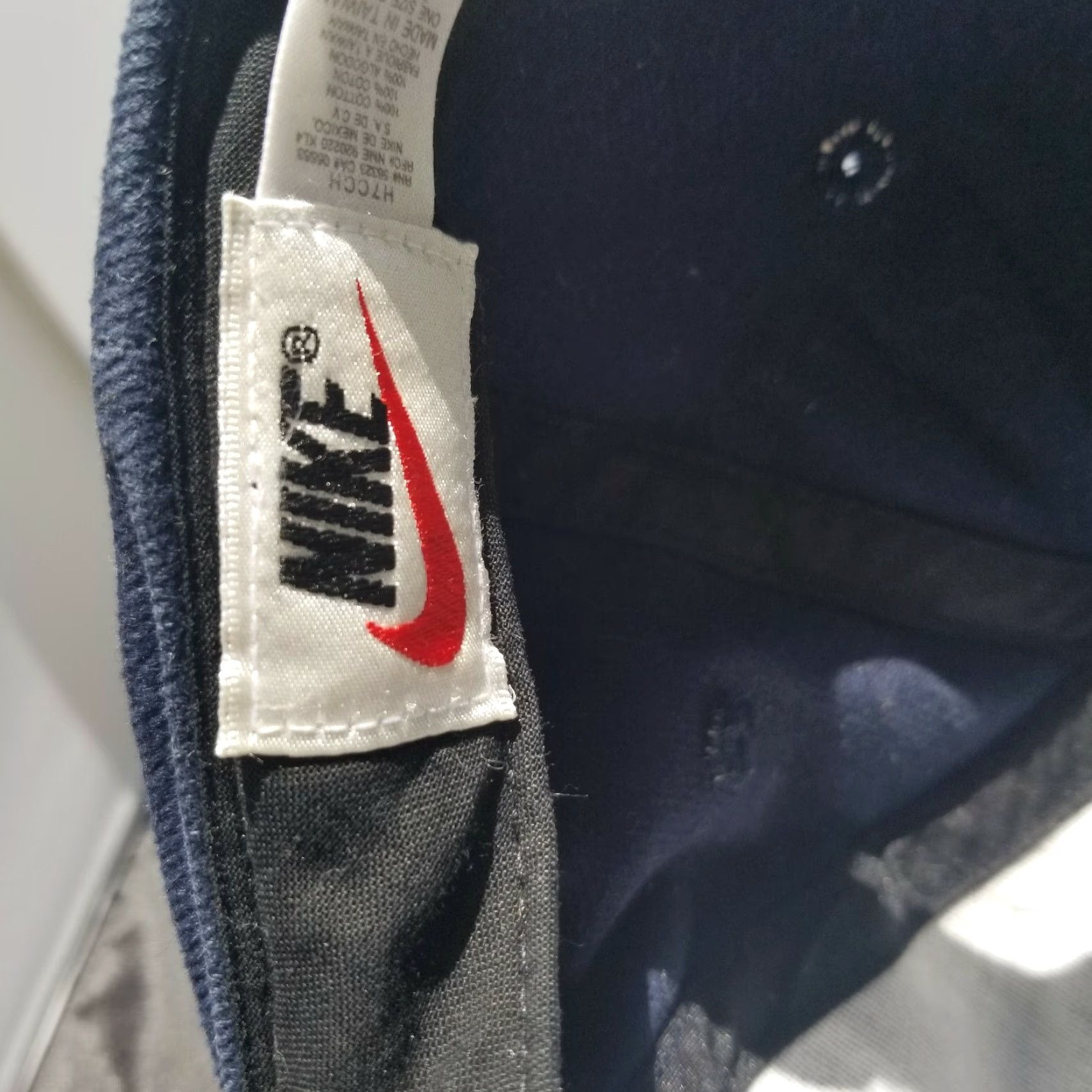 Nike VINTAGE Nike Hat Cap Blue Orange Swoosh Logo Strap Back 3D Logo White Tag Adjustable Mens Cap Size ONE SIZE - 3 Thumbnail