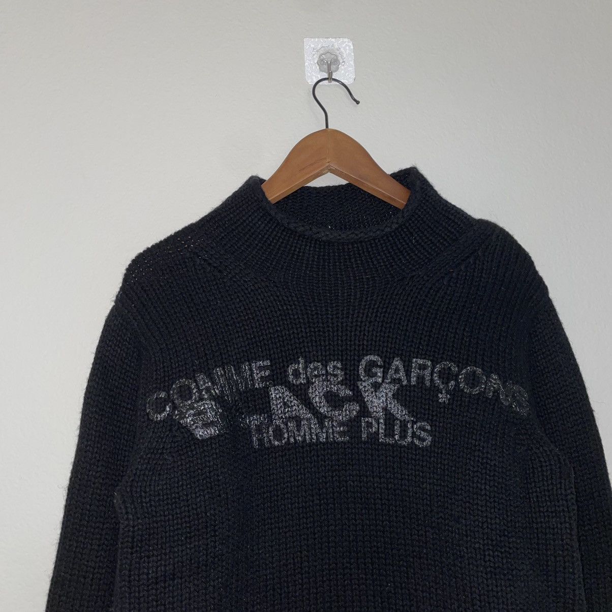Comme des Garcons × Comme des Garcons Black × Comme des Garcons Homme Plus Comme Des Garçons Black Chunky Knit Size US M / EU 48-50 / 2 - 2 Thumbnail