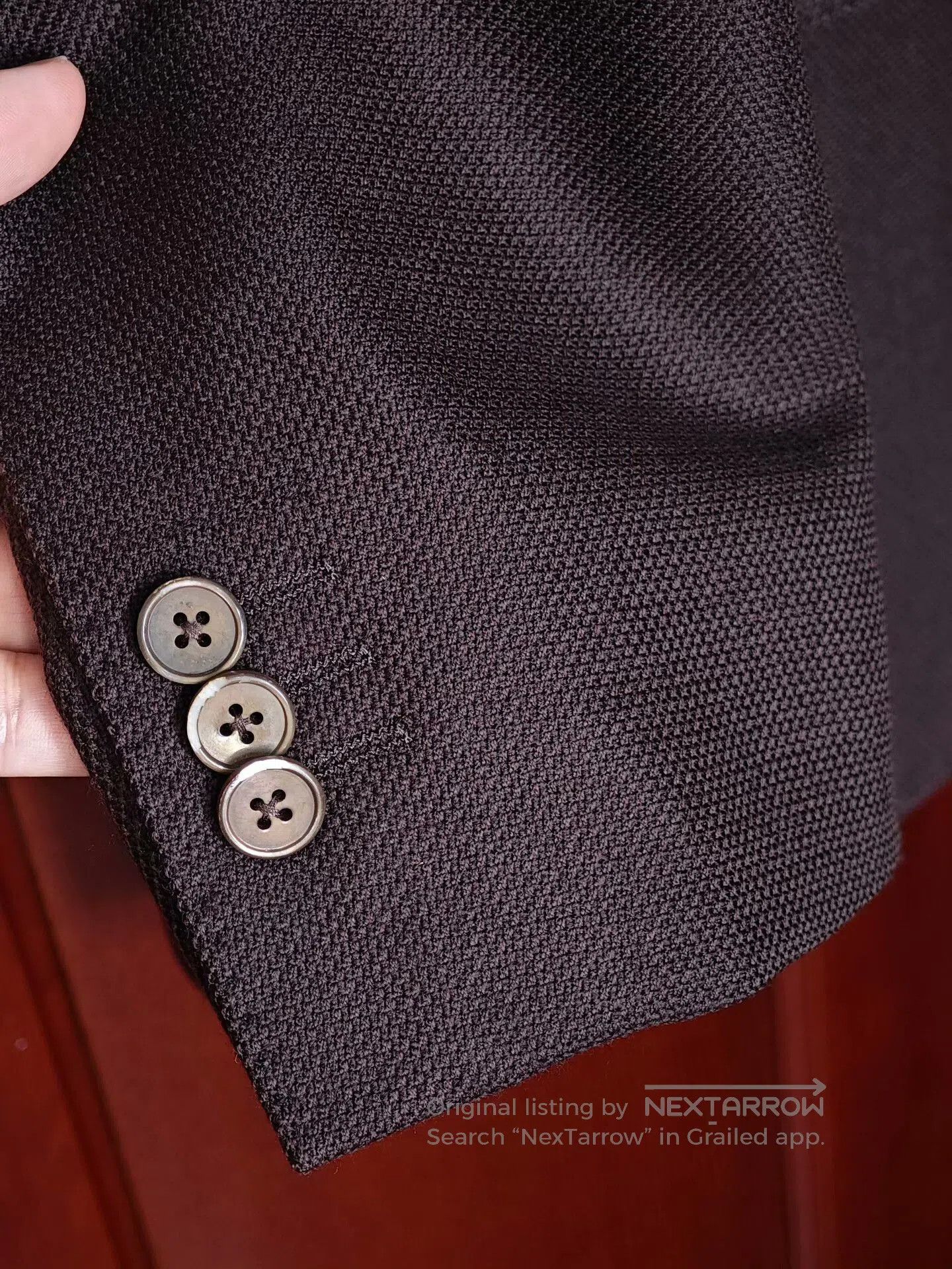 Other Brown Half-Lined Wool Suit Jacket. Size US M / EU 48-50 / 2 - 4 Thumbnail