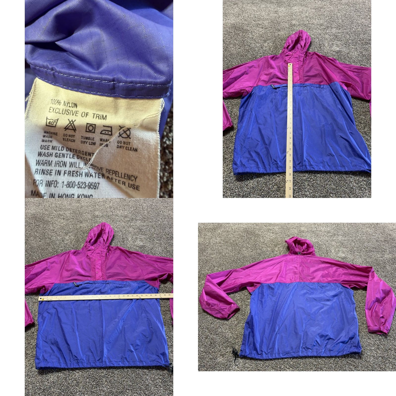 Patagonia Vintage Patagonia Womens Windbreaker Rain Jacket XL Lightweight Pink Purple Size XL / US 12-14 / IT 48-50 - 8 Thumbnail