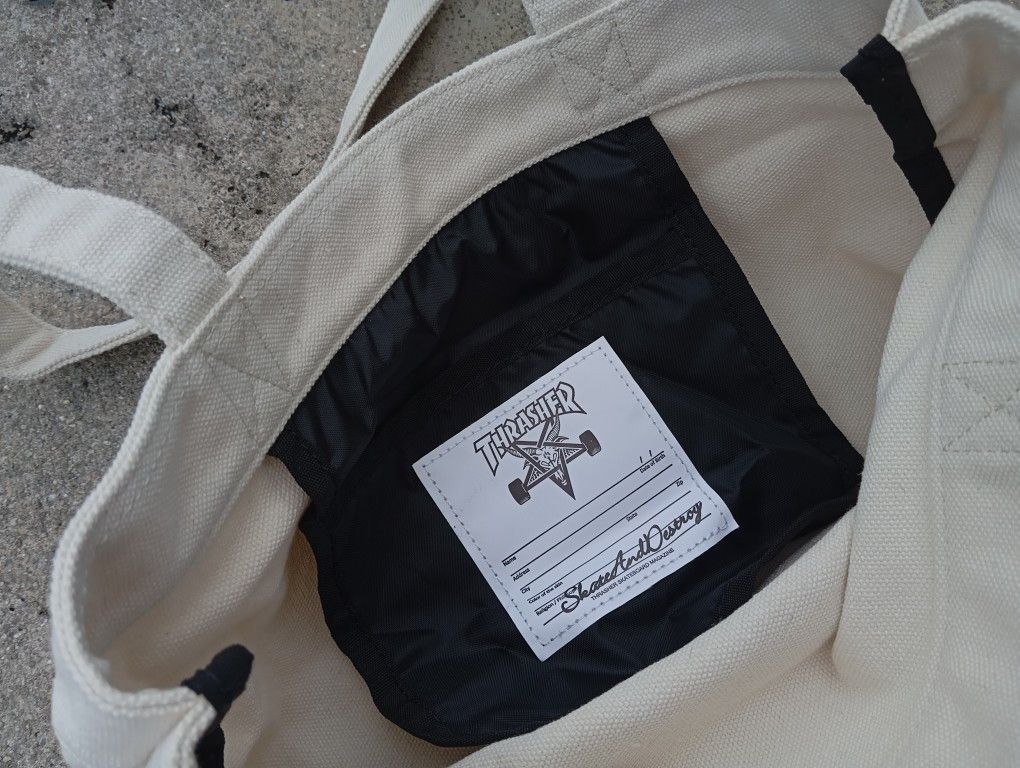 Thrasher Thrasher 🛹🔥 Tote Bag Canvas Cotton Size ONE SIZE - 3 Thumbnail