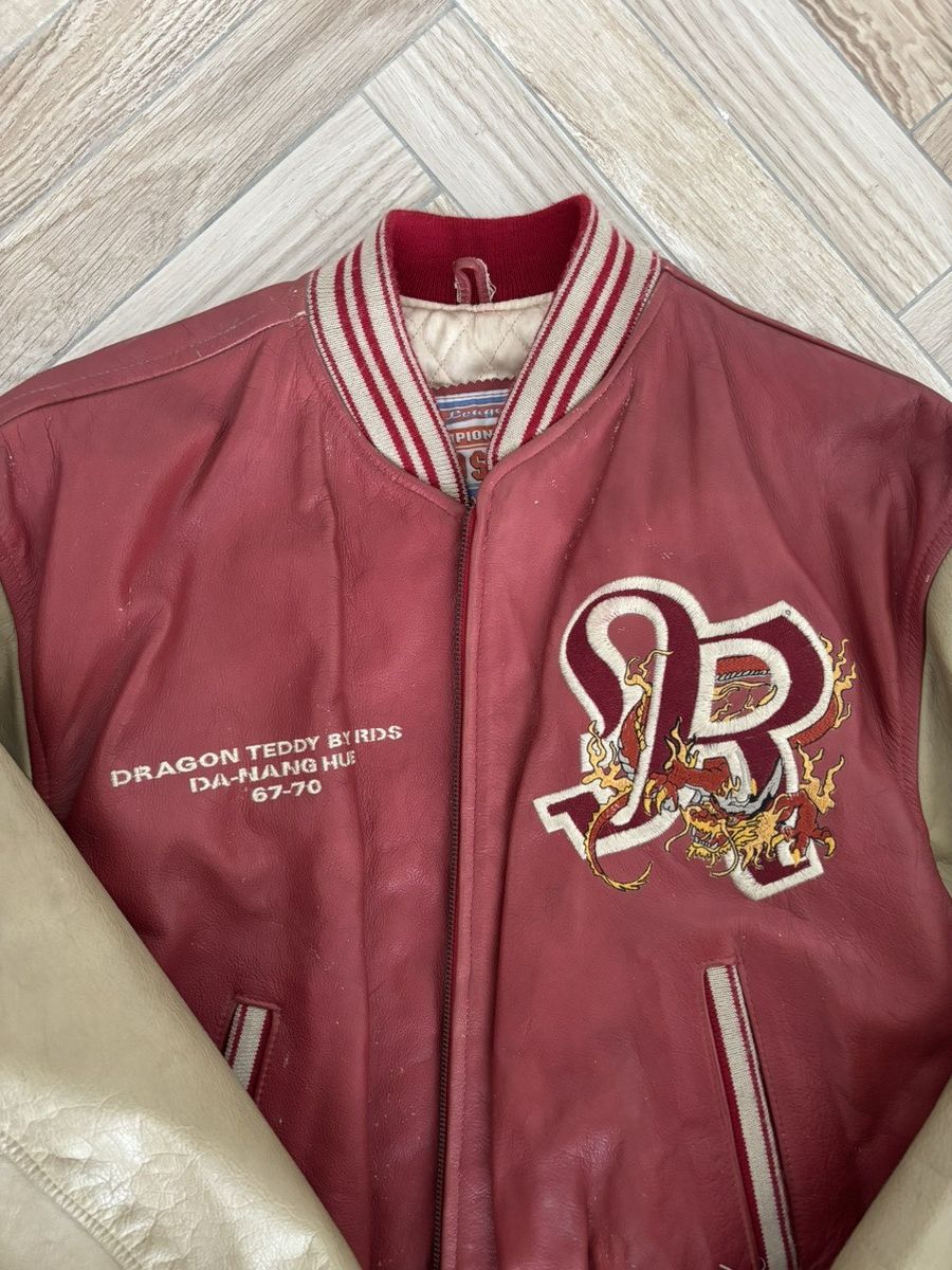 Genuine Leather × NFL × Vintage Vintage Redskins Leather Varsity Jacket Size US XL / EU 56 / 4 - 7 Thumbnail