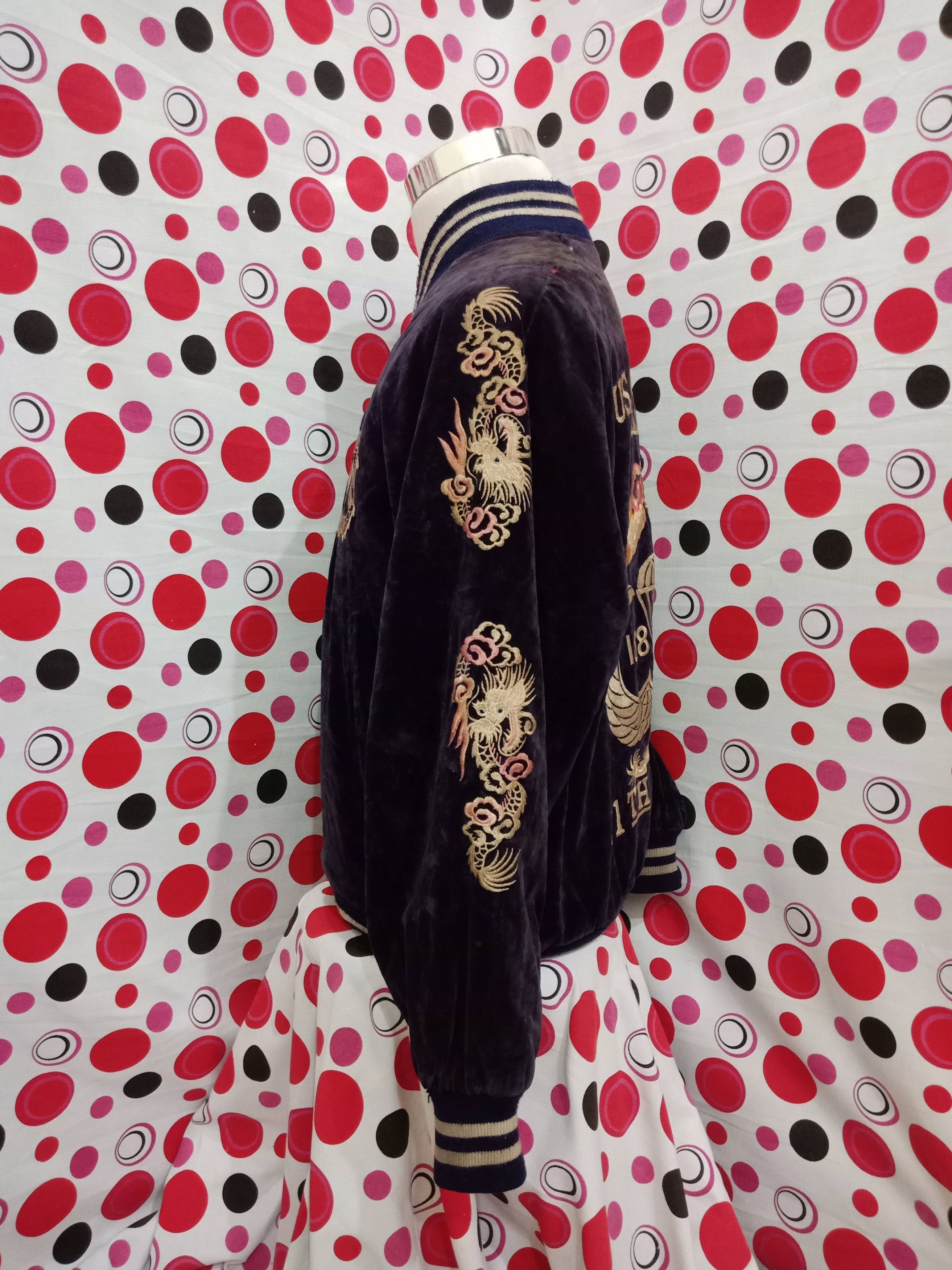 Japanese Brand Vintage japanese sukajan embroidery us paratroopers jacket Size US L / EU 52-54 / 3 - 3 Thumbnail