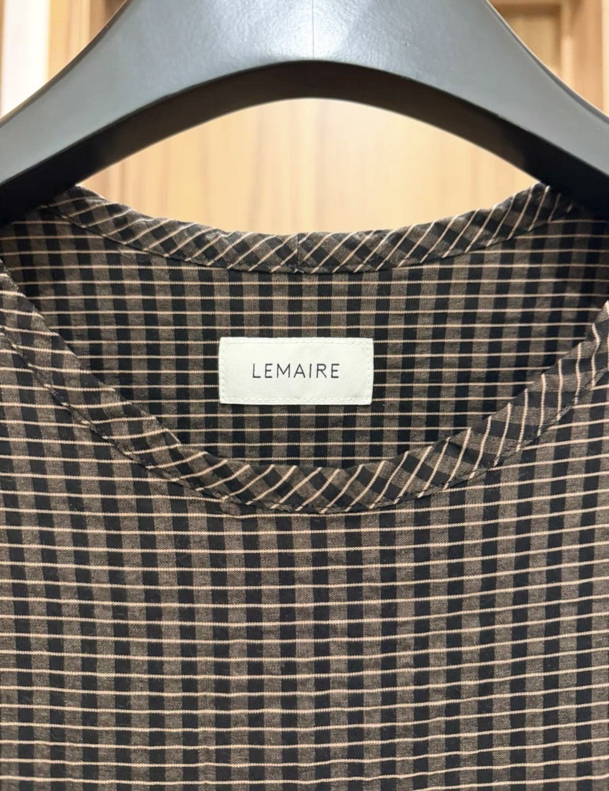 Lemaire Lemaire 19SS Checkered Patchwork Short-Sleeve Top Size US M / EU 48-50 / 2 - 2 Thumbnail