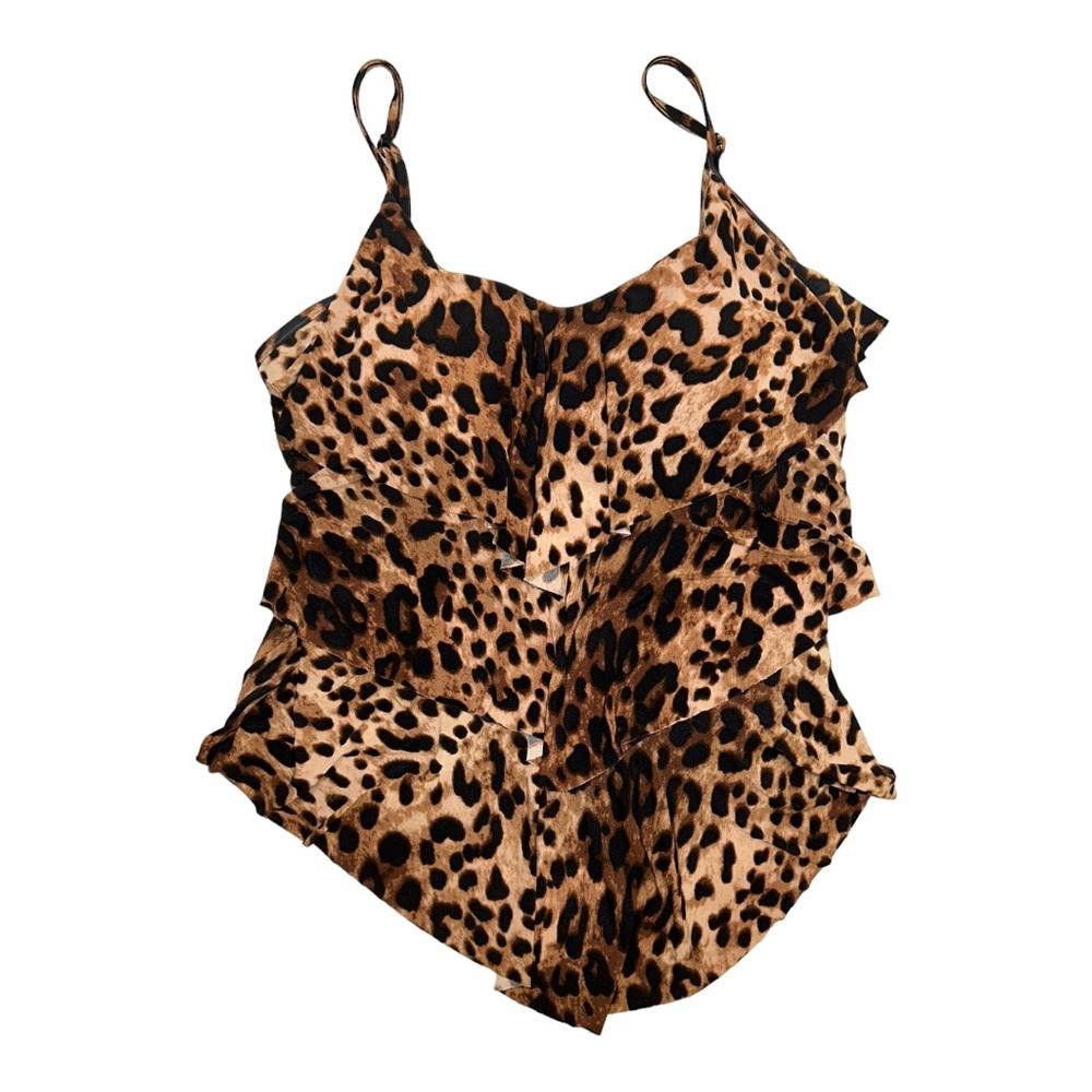 Designer Magicsuit l Rita Leopard Print Tankini Swimsuit Top Size 12 Size ONE SIZE - 2 Thumbnail