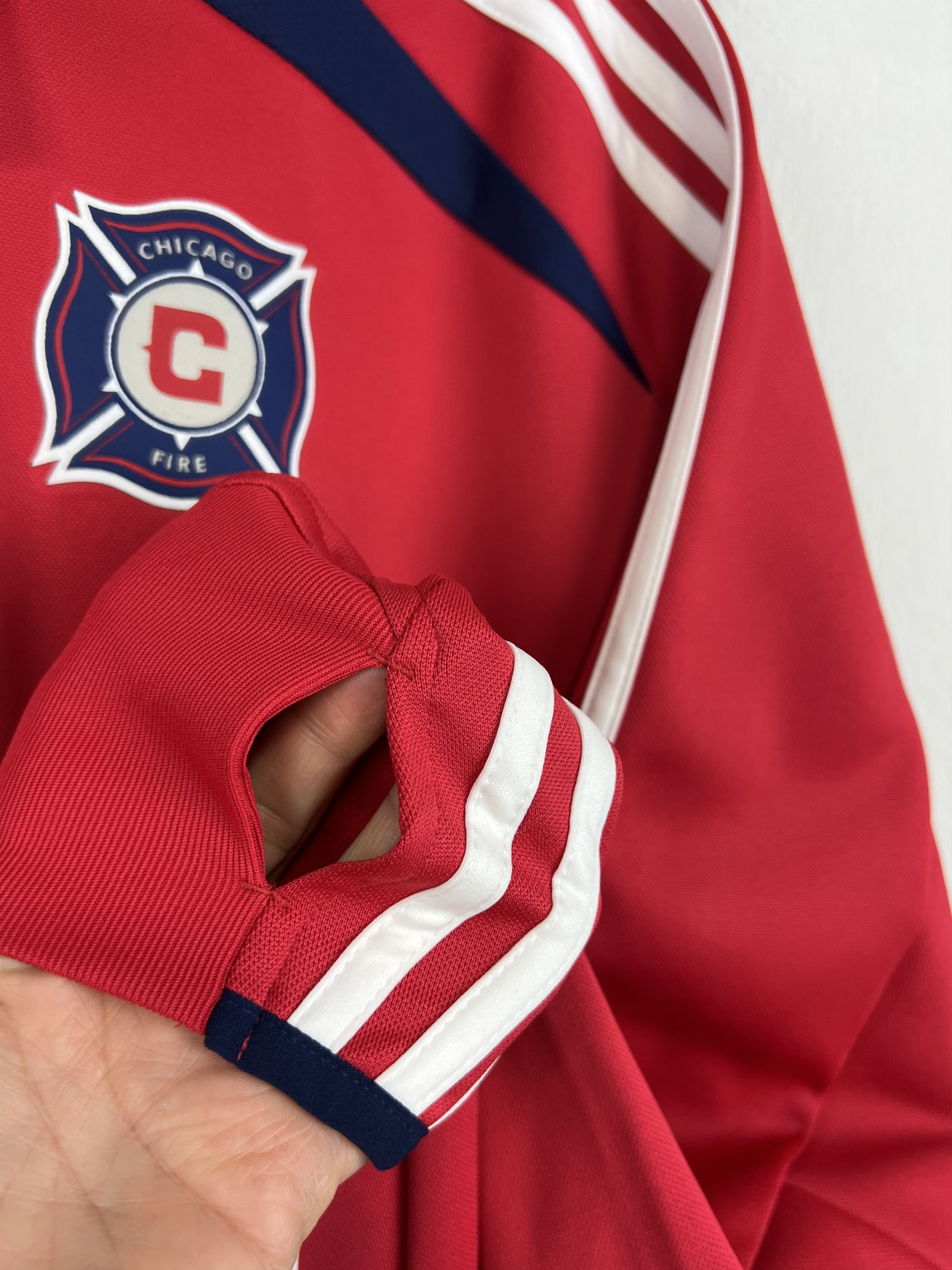 Adidas Chicago Fire Football Sweatshirt Soccer Warm Up Track Top Size US M / EU 48-50 / 2 - 5 Thumbnail