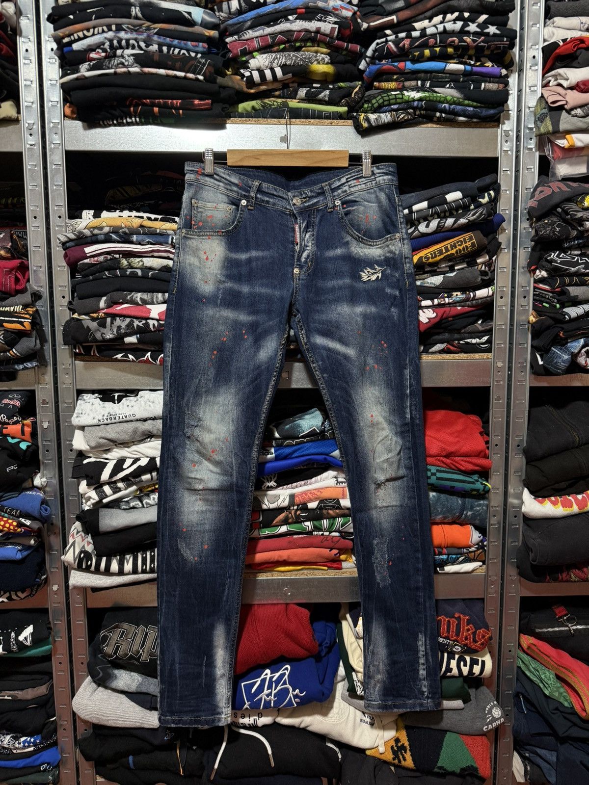 Dsquared2 Rare Luxury Dsquared2 Distressed Denim Navy Jeans Size 46 Size US 30 / EU 46 - 1 Thumbnail