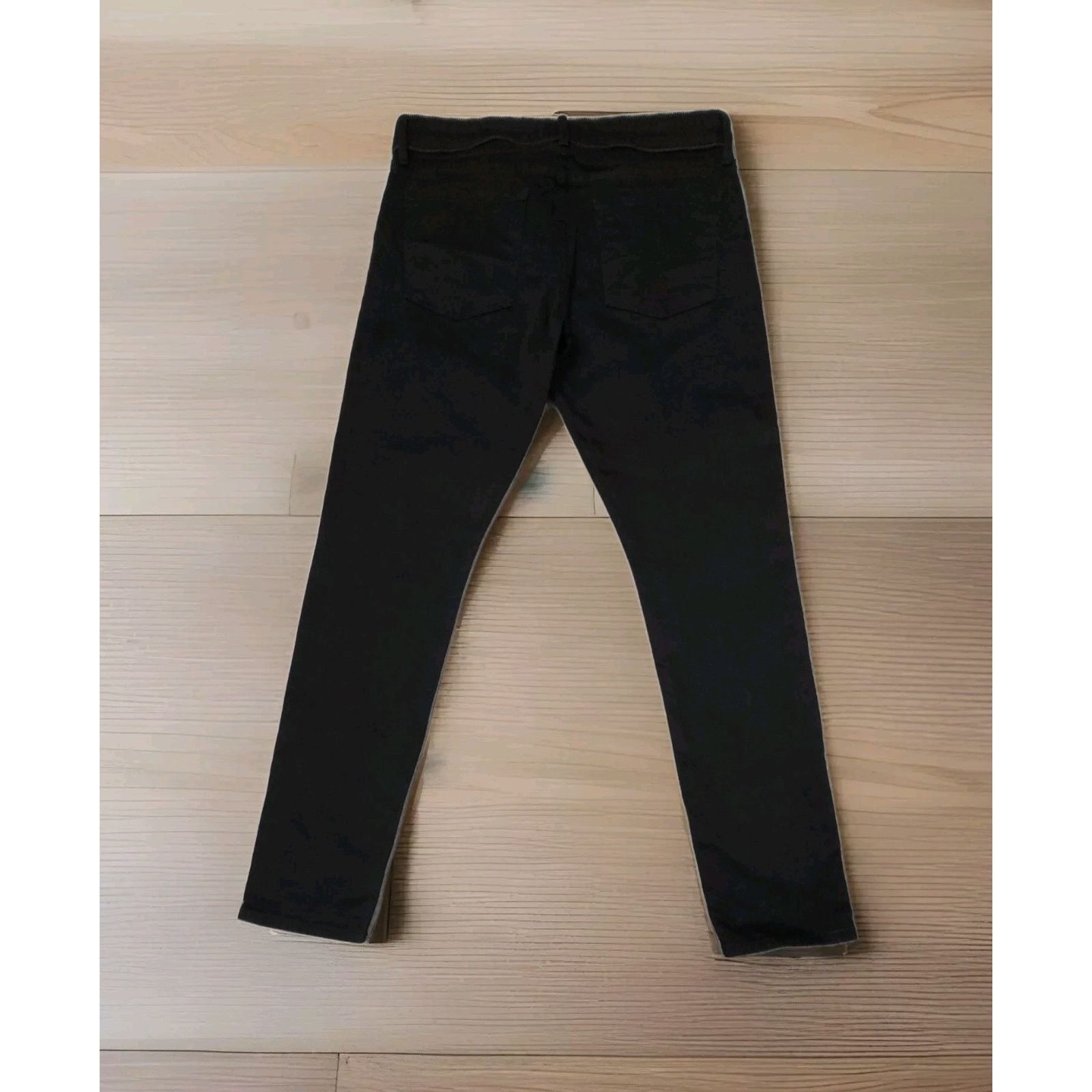 Frame Frame Le Garcon Zip Trim Dark Wash MidRise Boyfriend 27 W 31 Size 27" / US 4 / IT 40 - 5 Thumbnail