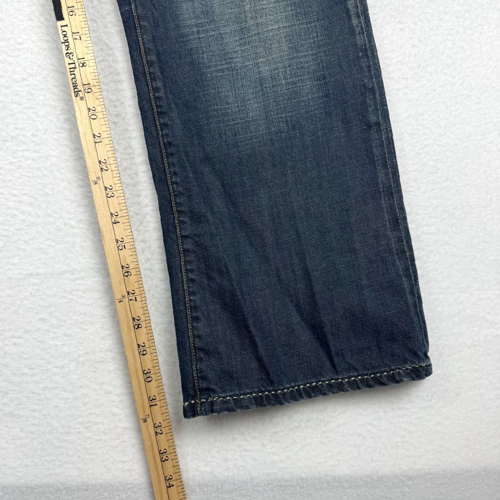 Ecko Unltd. VINTAGE Ecko Unltd. Jeans Bootcut 38x32 Men Denims 5-Pocket Design Blue Cotton Denim Relaxed Mid Rise Fade Whiskering Honeycomb Inseam 32"} Size US 38 / EU 54 - 6 Thumbnail