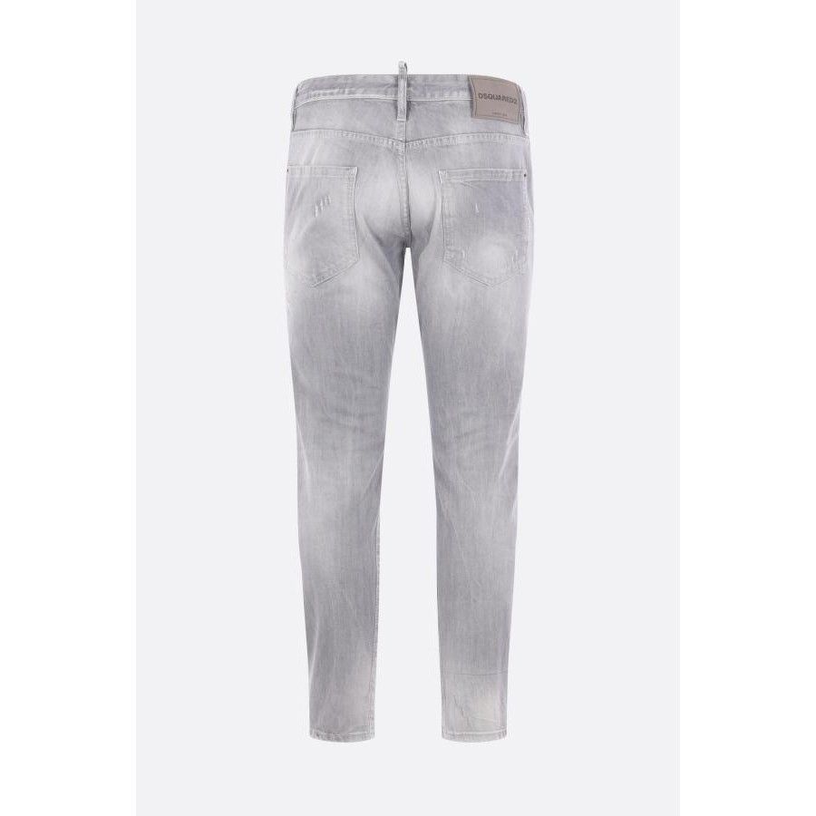 Dsquared2 DSQUARED2 Slim Twist Grey Stretch Denim Jeans New & Authenti Size US 32 / EU 48 - 2 Thumbnail