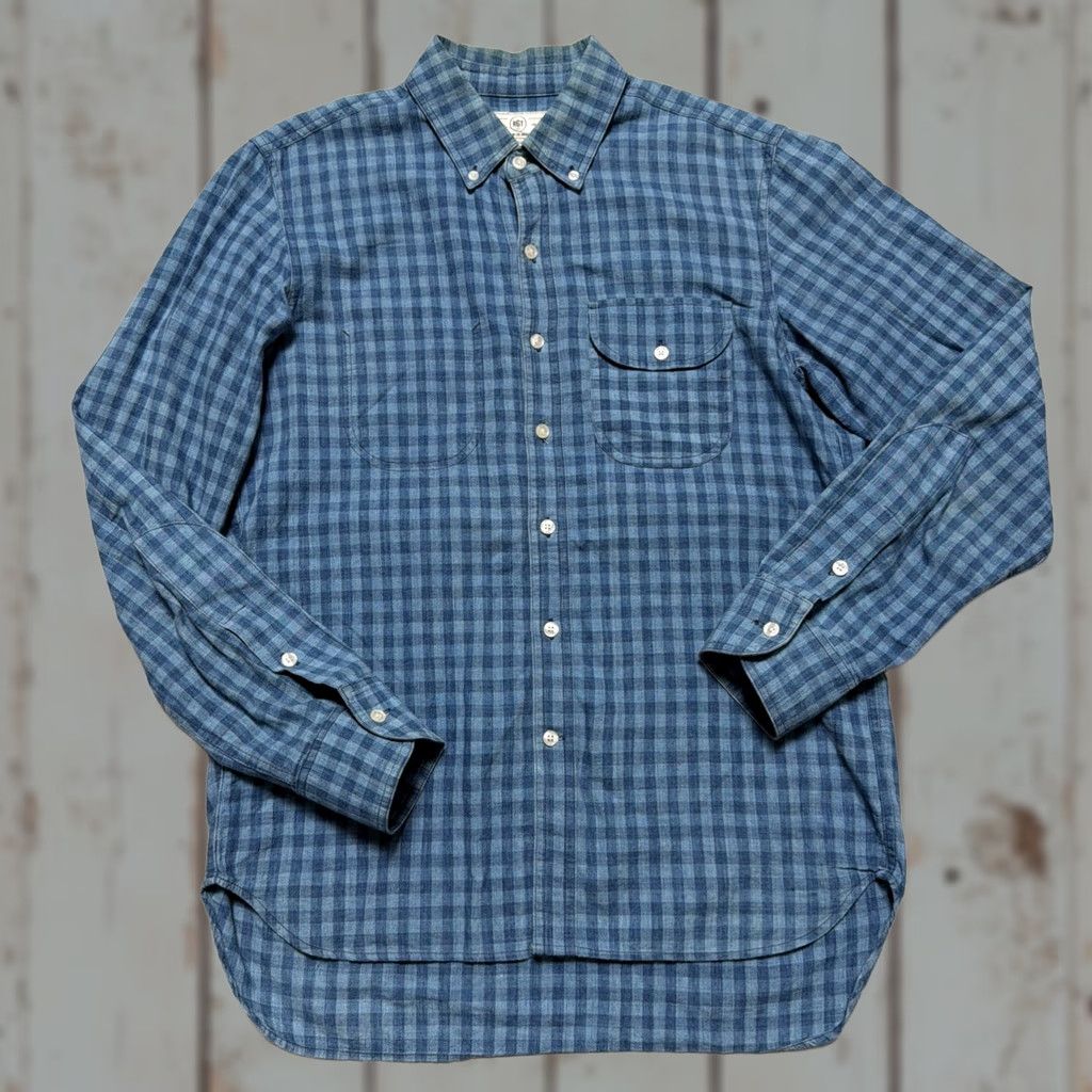 Rogue Territory Rogue Territory Cotton Gingham Flannel Plaid Button Work Shirt Made USA M Size US M / EU 48-50 / 2 - 1 Thumbnail