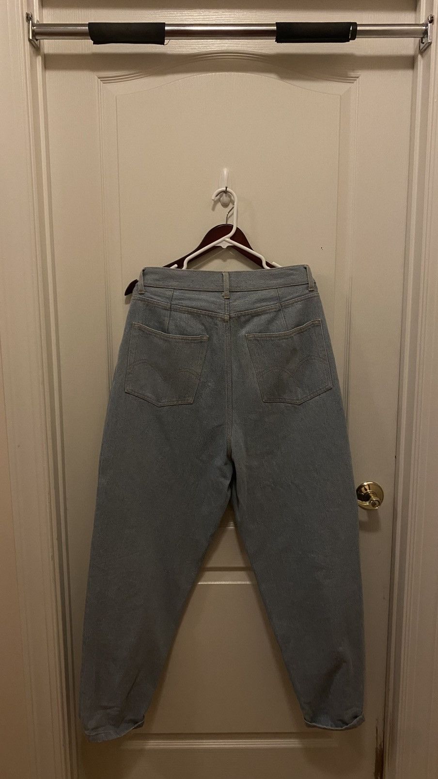 Hed Mayner Hed Mayner Pleated Denim Jeans Light Blue Size US 32 / EU 48 - 3 Thumbnail