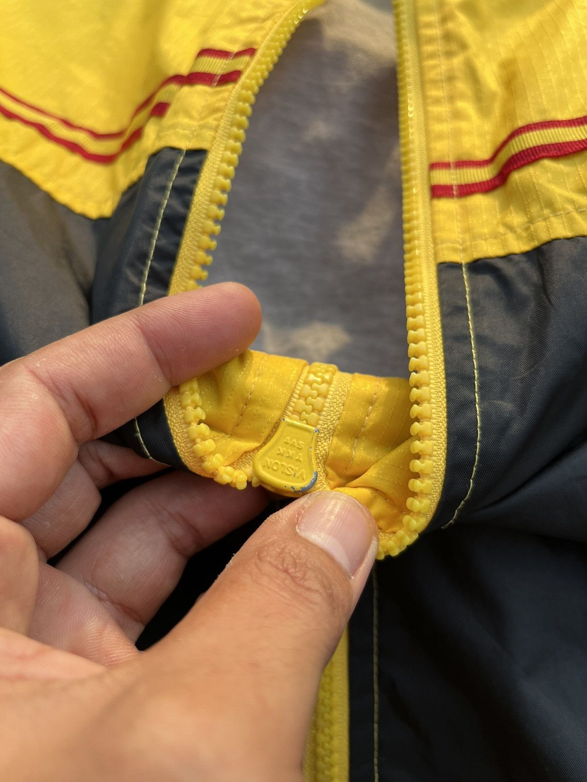 Nike × Vintage 🔥Vintage Nike Big Swoosh Embroidery Zipper Jacket 90s Size US XL / EU 56 / 4 - 13 Thumbnail