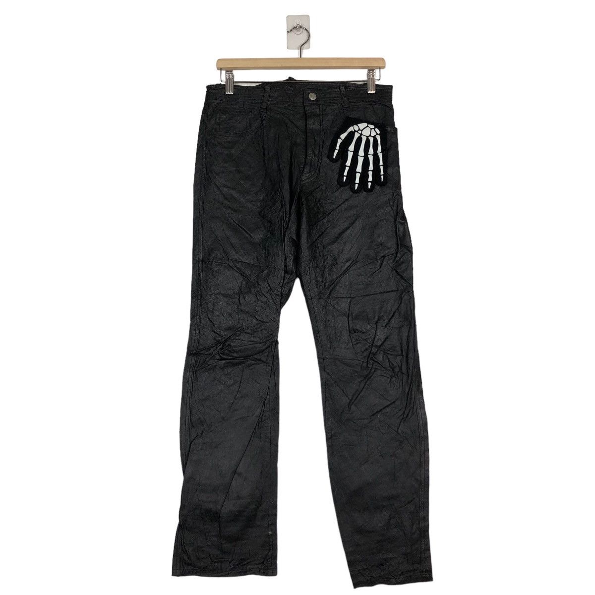 Genuine Leather 🔥90’s Genuine Leather Pants Racing Union Made Issey Miyake Size US 32 / EU 48 - 2 Thumbnail