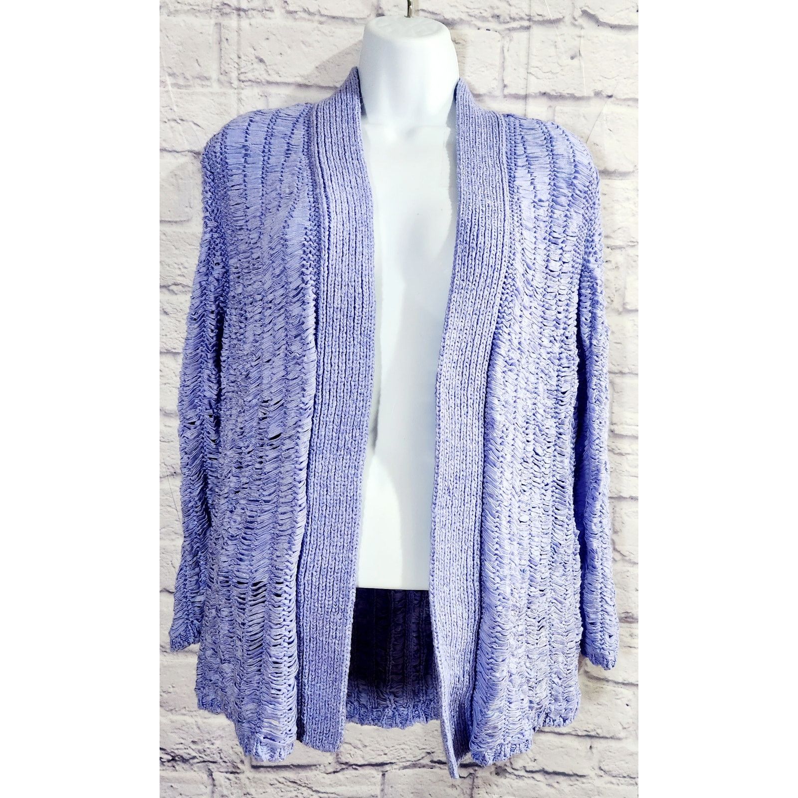 Other Chico's Light Purple Open Front Knit Cardigan Sweater 1 M Size M / US 6-8 / IT 42-44 - 1 Thumbnail