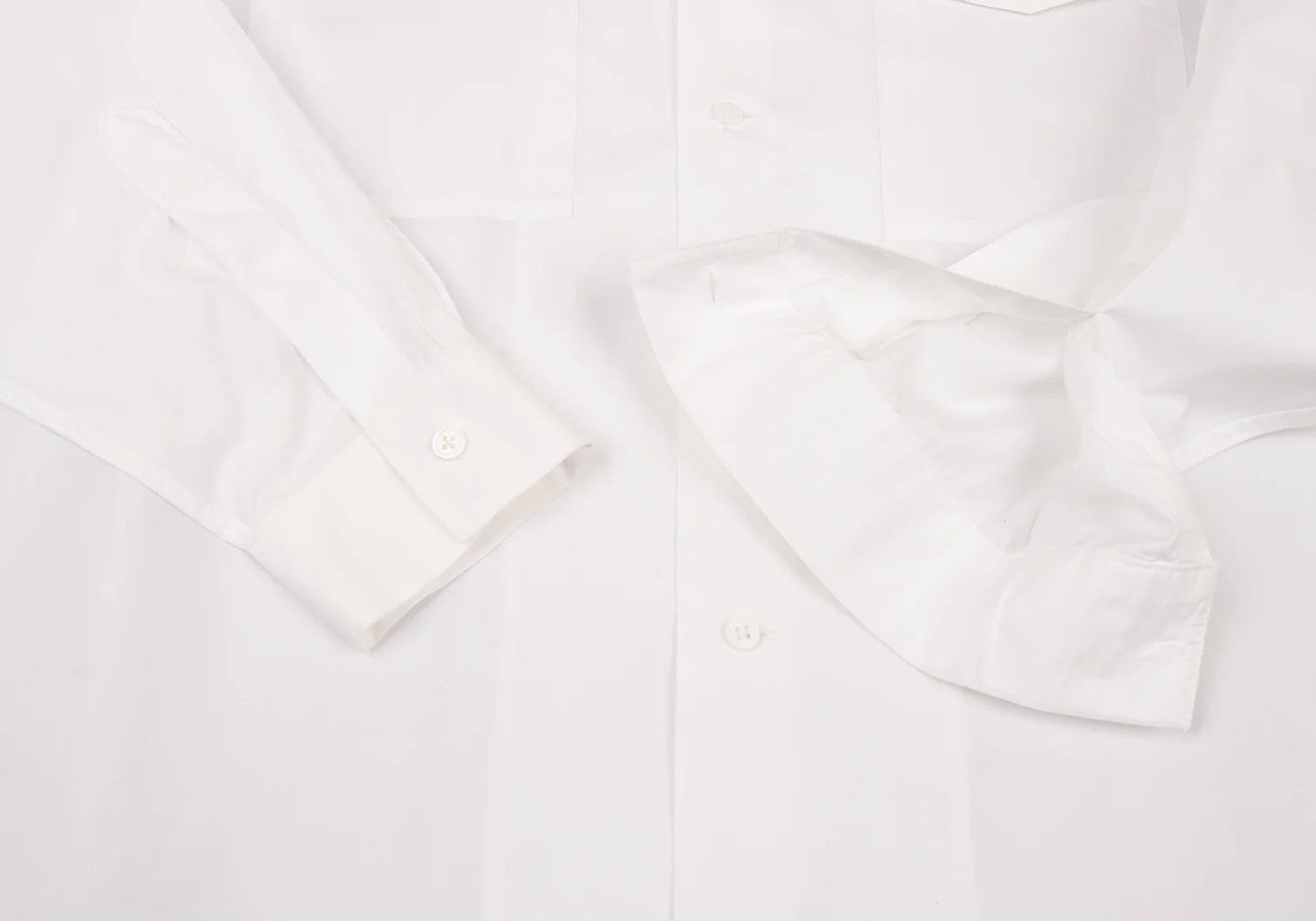 Yohji Yamamoto Yohji Yamamoto Costume D'Homme Open Collar Shirt White Size US S / EU 44-46 / 1 - 8 Thumbnail