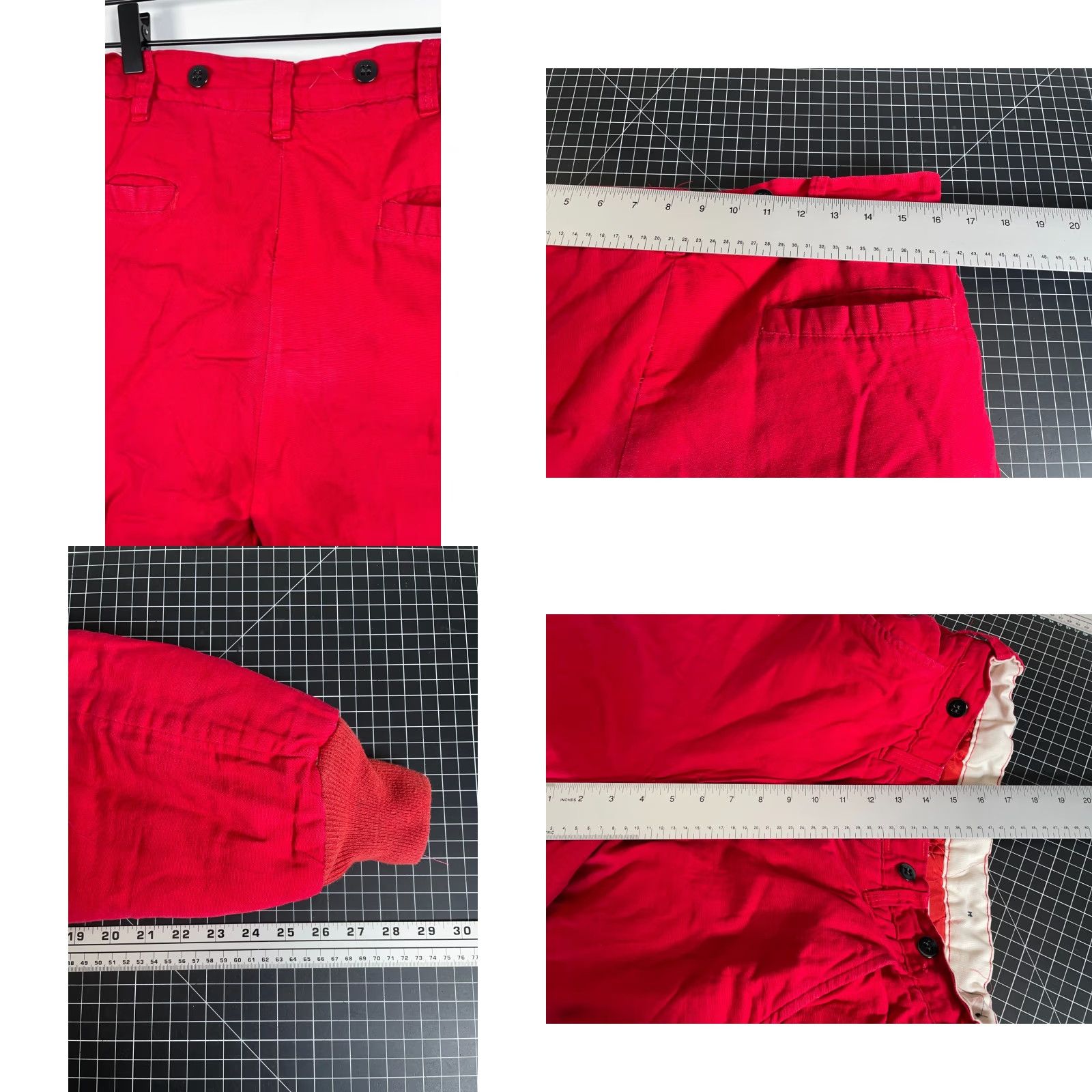 Vintage VINTAGE 70s Canvas Hunting Pants Men’s 32 x 29 Red Quilted Lined Outdoor USA Made Pants Size US 32 / EU 48 - 8 Thumbnail