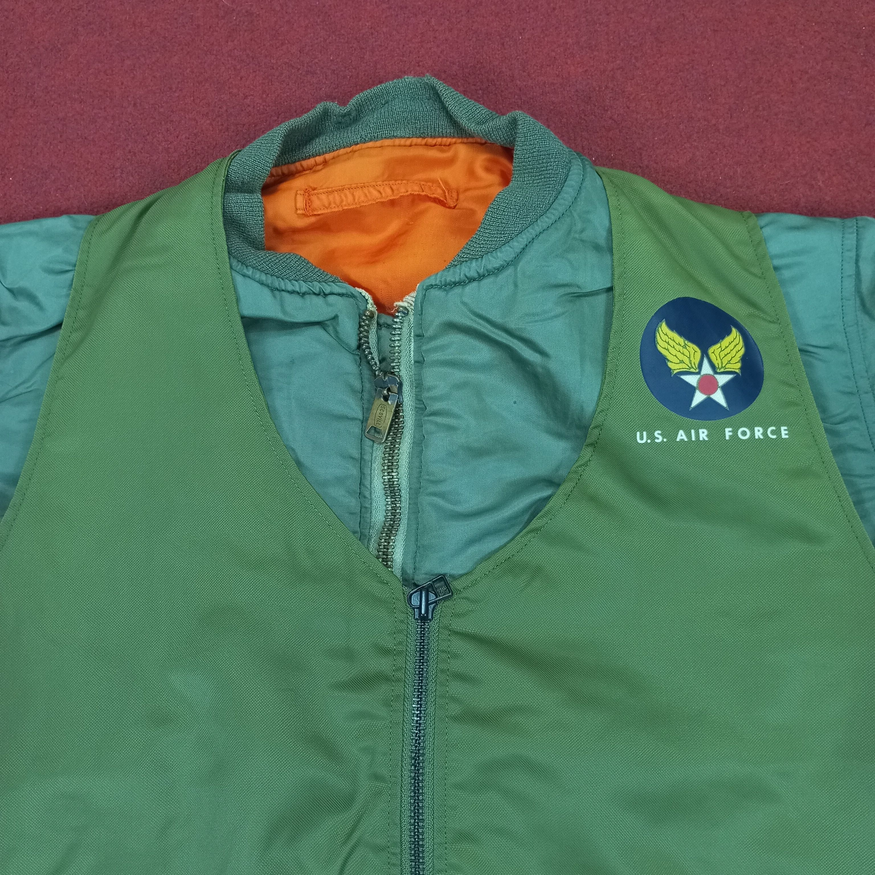 Vintage Us Air Force Bomber Jacket Style Size US L / EU 52-54 / 3 - 2 Thumbnail
