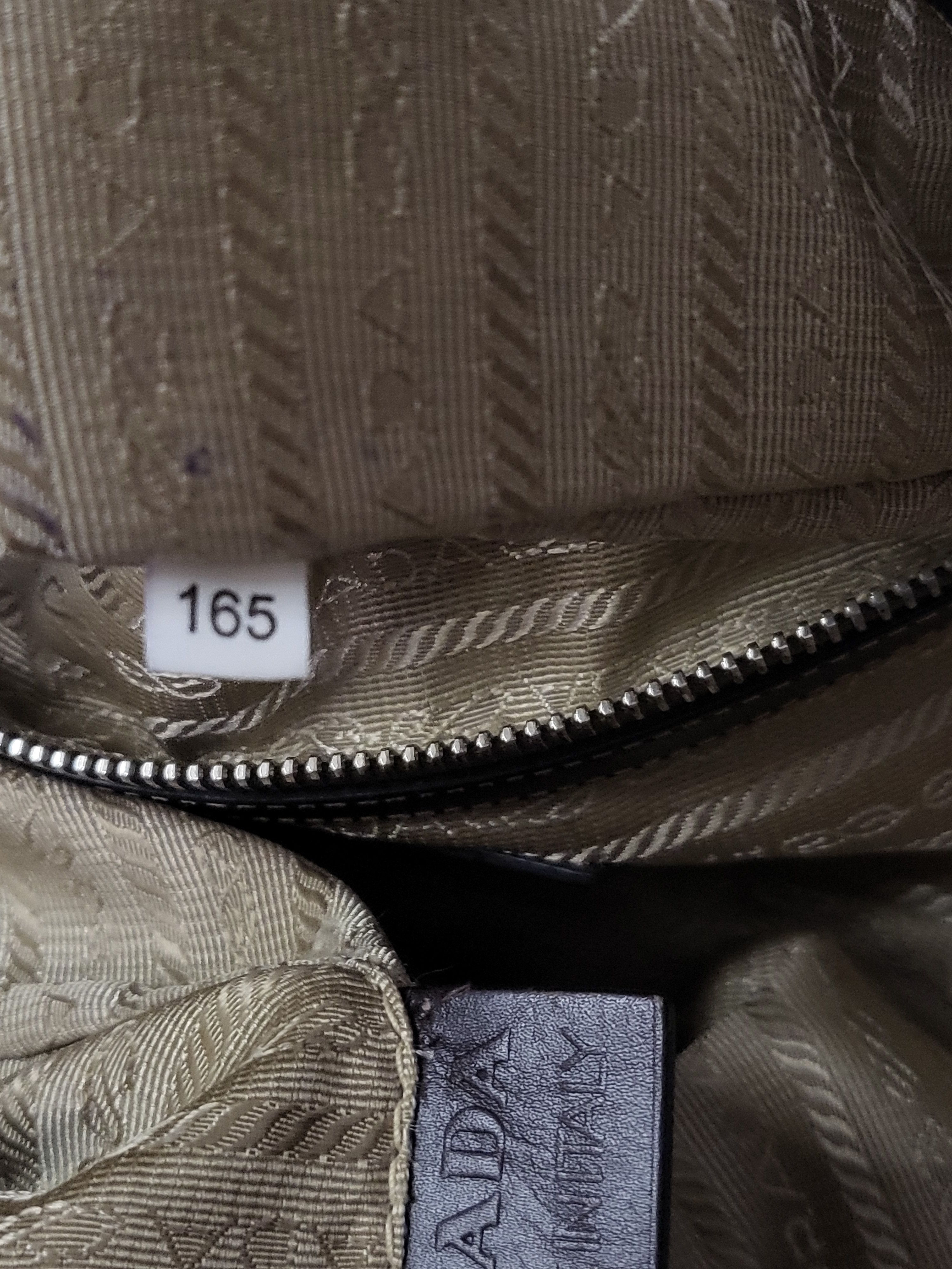 Prada PRADA Logo Jacquard Leather 2Way Bag Beige Broun Size ONE SIZE - 10 Thumbnail