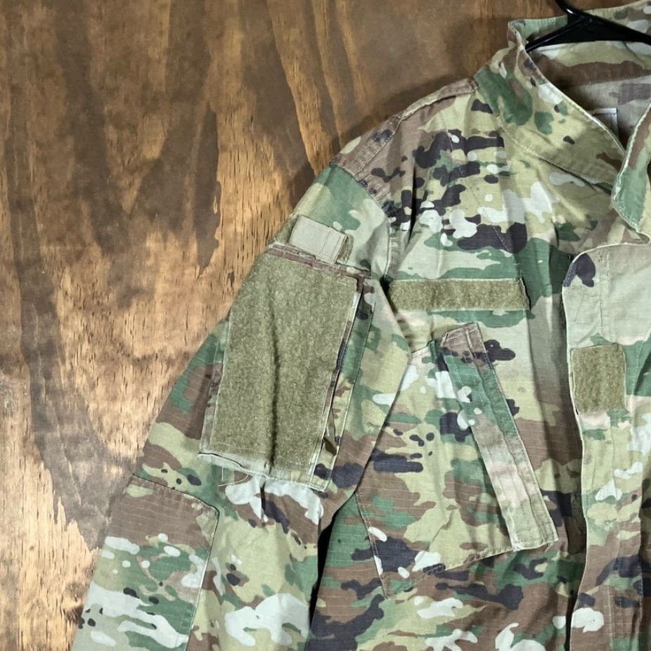 Vintage VINTAGE Army Air Force Combat Womens Coat Green OCP Camo ACU Uniform Stretch 39 Regular Size XS / US 0-2 / IT 36-38 - 4 Thumbnail