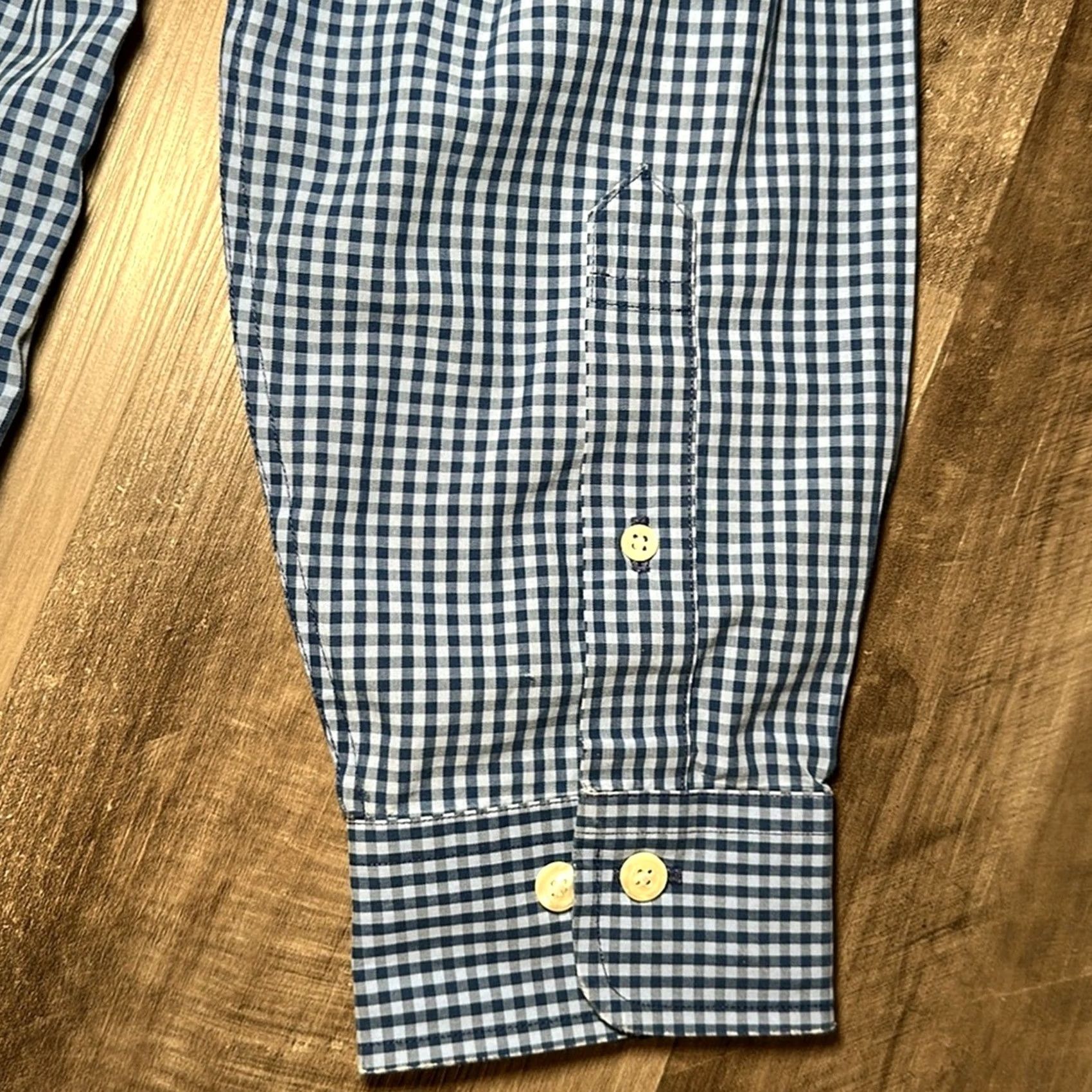 Brooks Brothers Brooks Brothers Regent Non-Iron Checkered Gingham Long Sleeve Button Down L Men Blue Shirt Size US L / EU 52-54 / 3 - 4 Thumbnail