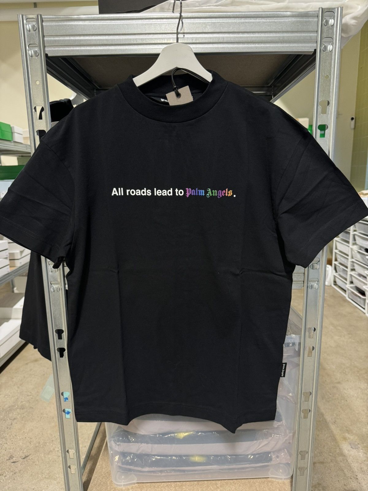 Palm Angels Palm Angels Logo T-Shirt NEW 400$ Size US M / EU 48-50 / 2 - 1 Thumbnail