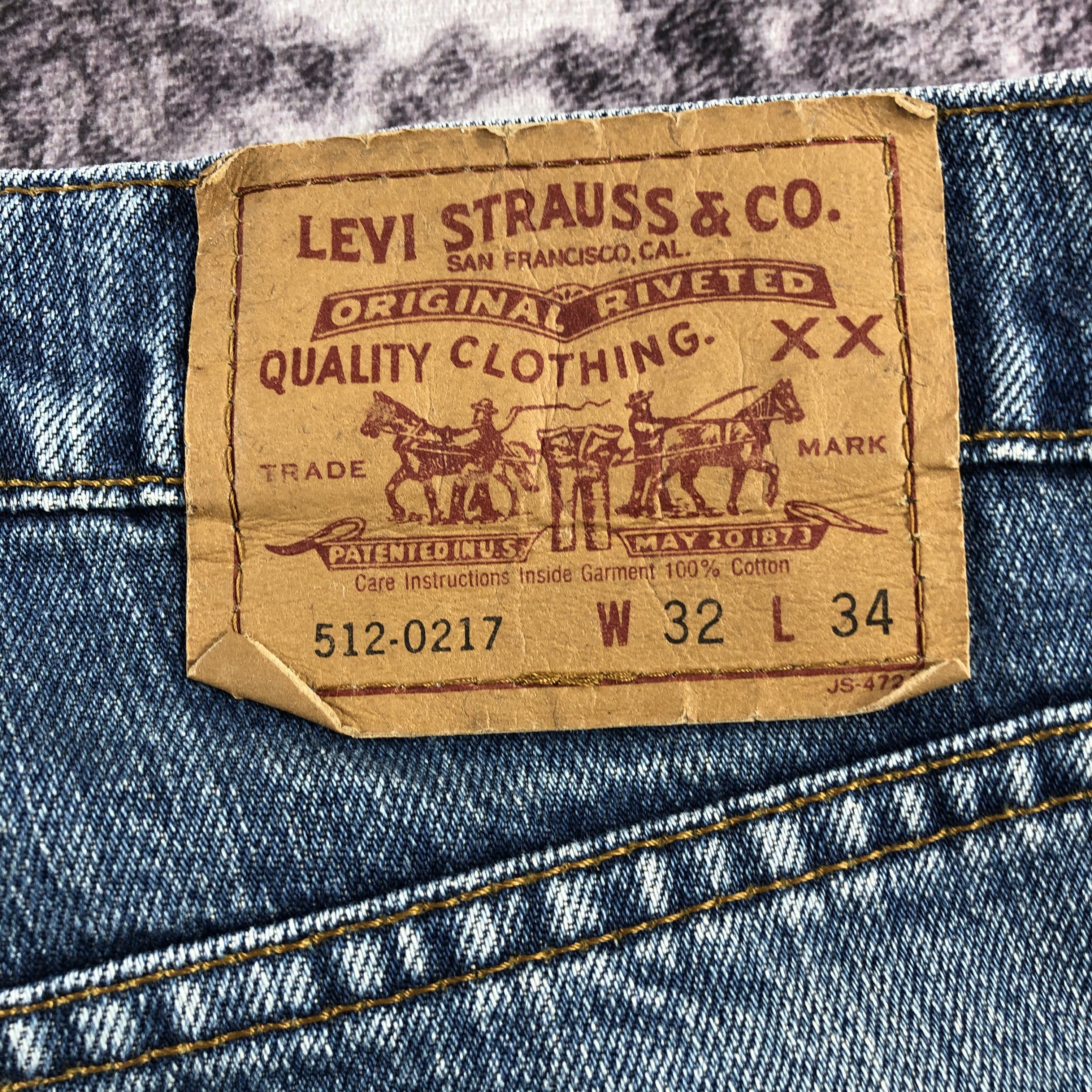 Levi's × Vintage 90s Vintage Blue Wash Levis 512 Jeans-JM2798 Size US 31 - 6 Thumbnail