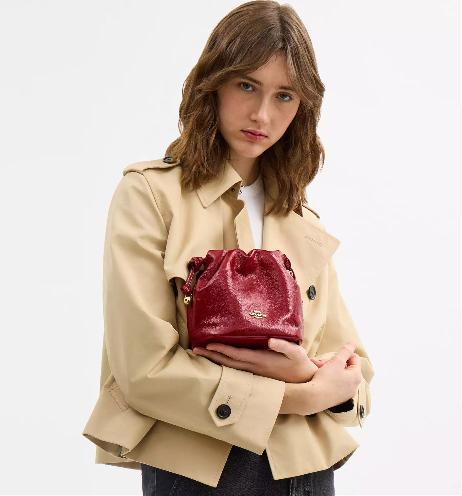Coach Faye Mini Drawstring Bag CDB68 Size ONE SIZE - 7 Thumbnail