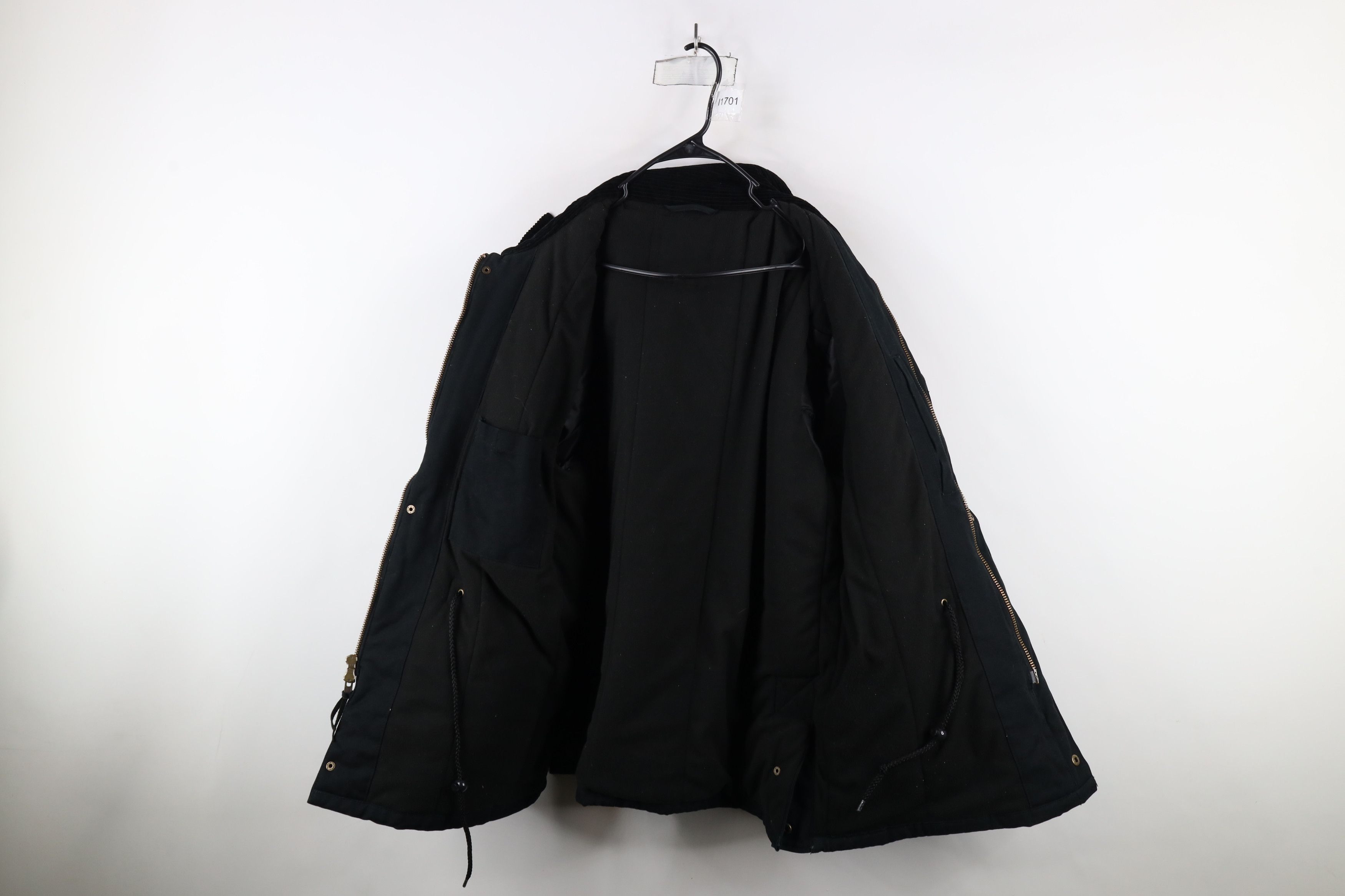 Vintage Vintage Y2K Streetwear Lined Canvas Chore Barn Jacket Black Size US XL / EU 56 / 4 - 9 Thumbnail