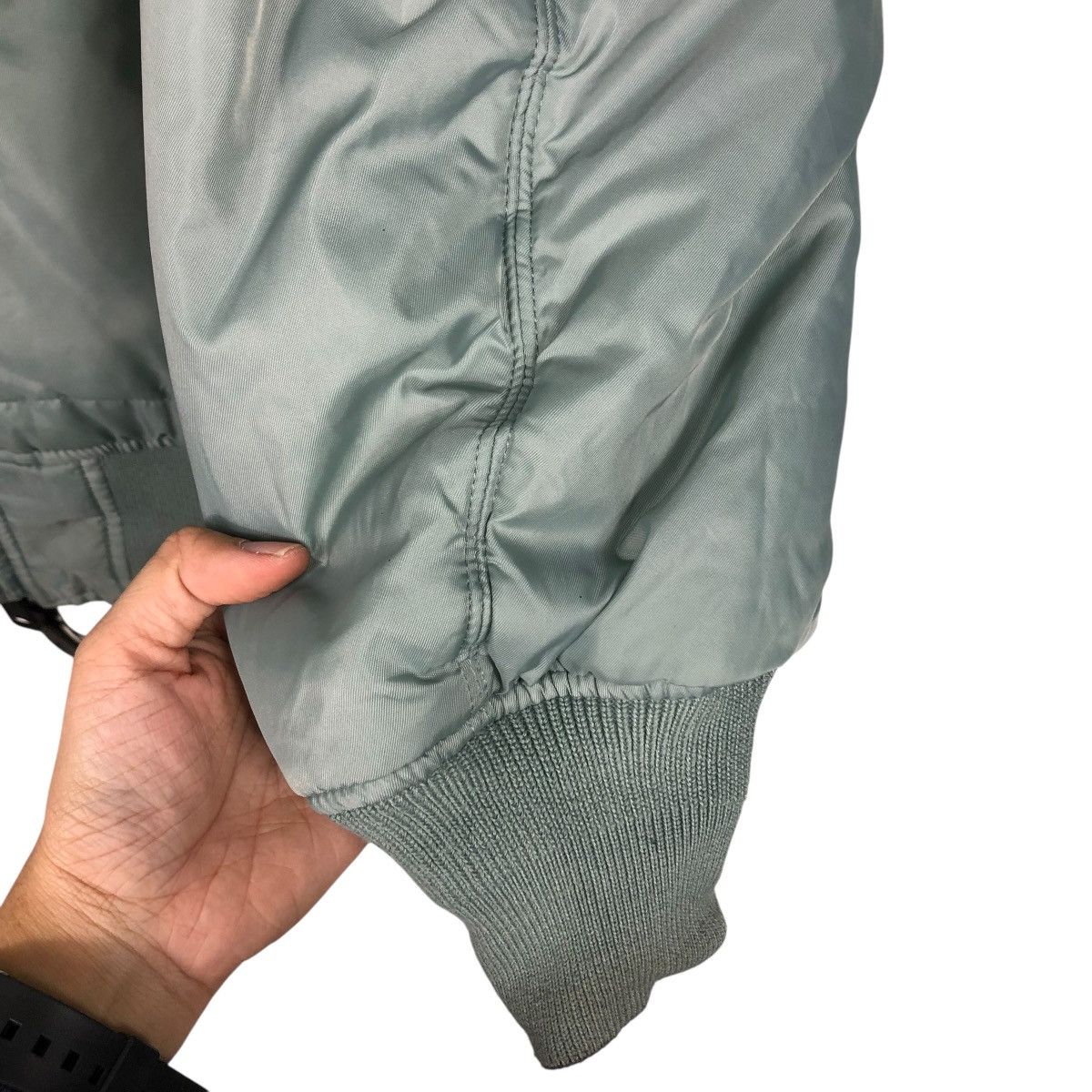 Alpha Industries 🔥VINTAGE REVERSIBLE BOMBER JACKET ALPHA INDUSTRIES BIG LOGO Size US L / EU 52-54 / 3 - 15 Thumbnail