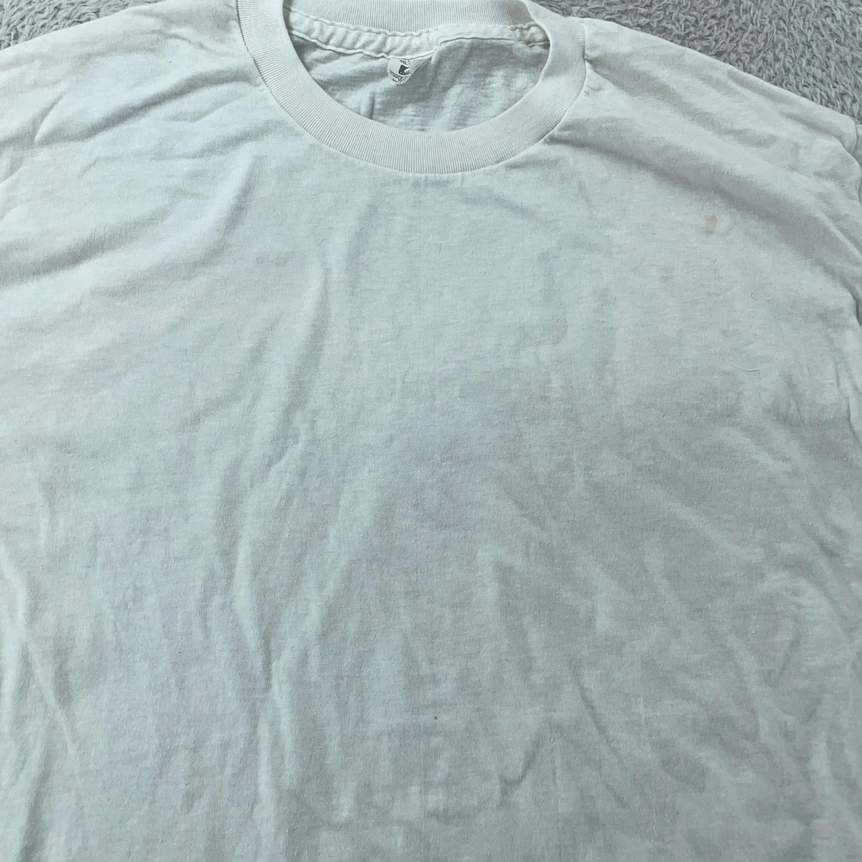 Vintage VINTAGE Generic T-Shirt White Cotton Crew Neck Short Sleeve M/L Size M White Crewneck 80s 90s Mens Size US M / EU 48-50 / 2 - 2 Thumbnail