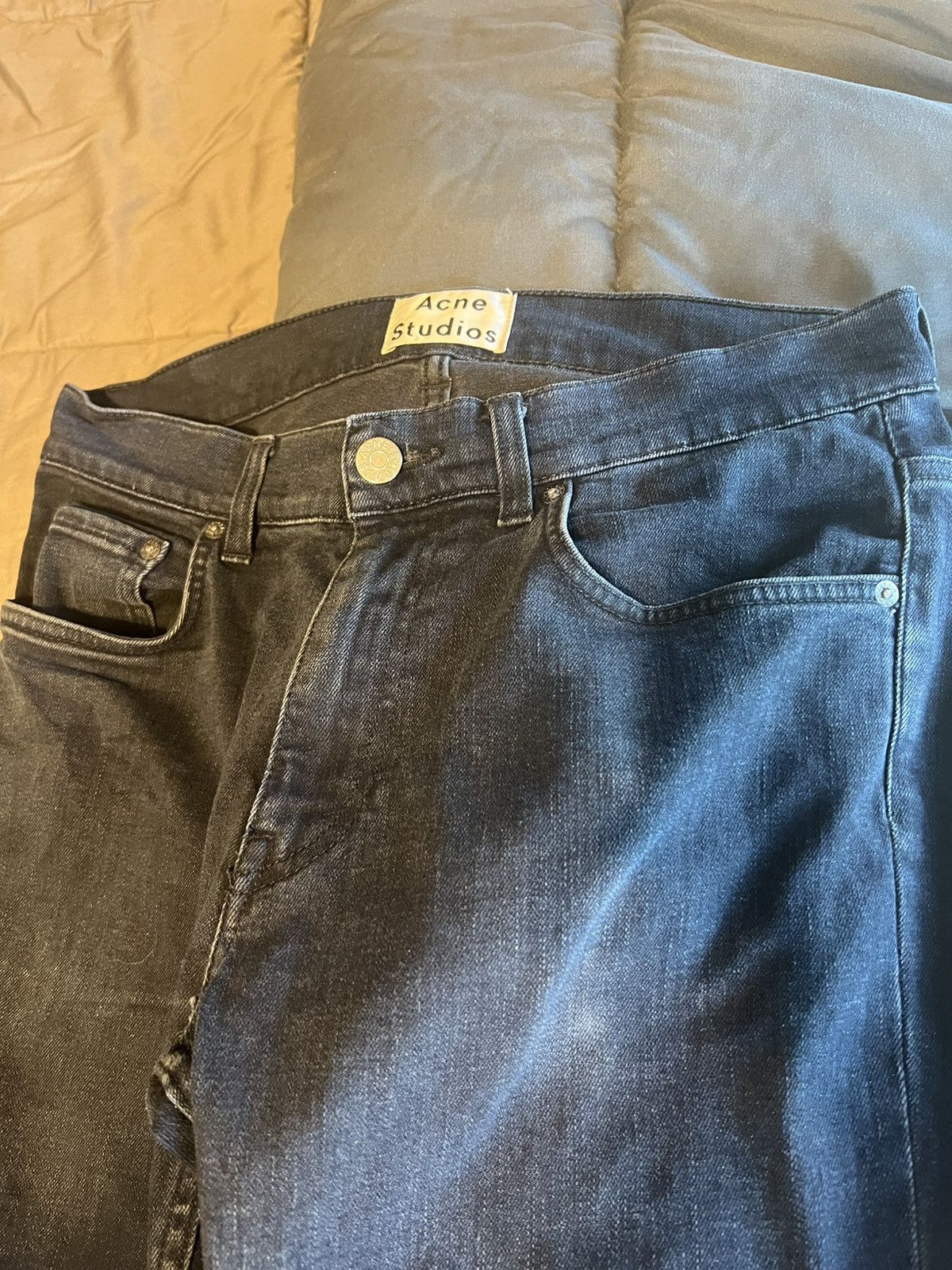 Acne Studios Acne Ace Blue/Black- 31/32 Size US 31 - 3 Thumbnail