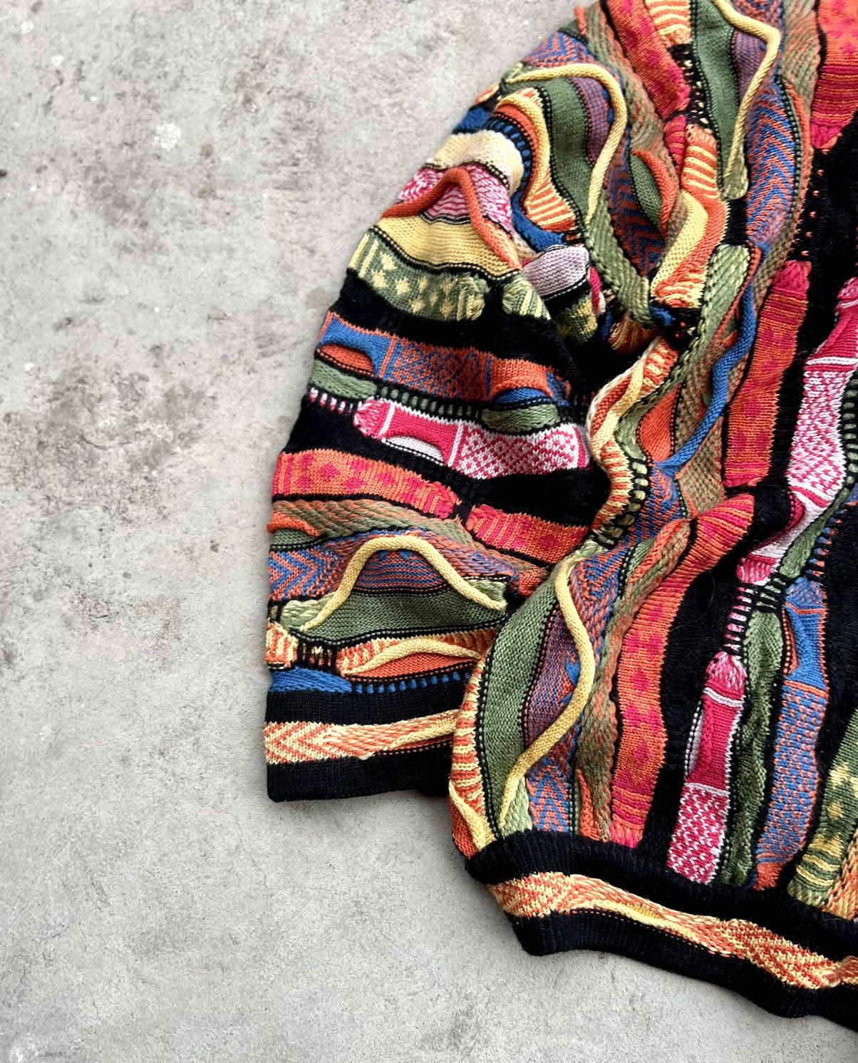 Coogi 💥RAREST💥 CRAZY VINTAGE COOGI THICK CABLE KNIT Size US M / EU 48-50 / 2 - 4 Thumbnail