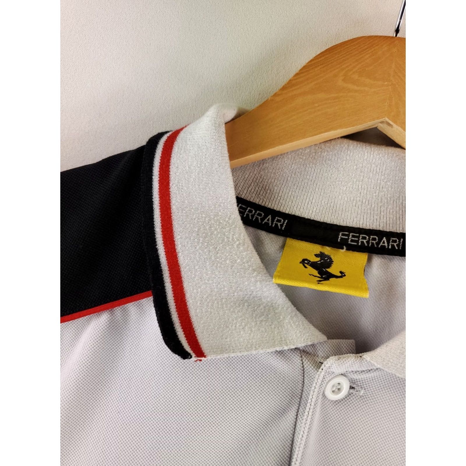 Ferrari VINTAGE Ferrari Polo Shirt VTG Marlboro Vodafone White Short Sleeve Mens L Size US L / EU 52-54 / 3 - 6 Thumbnail