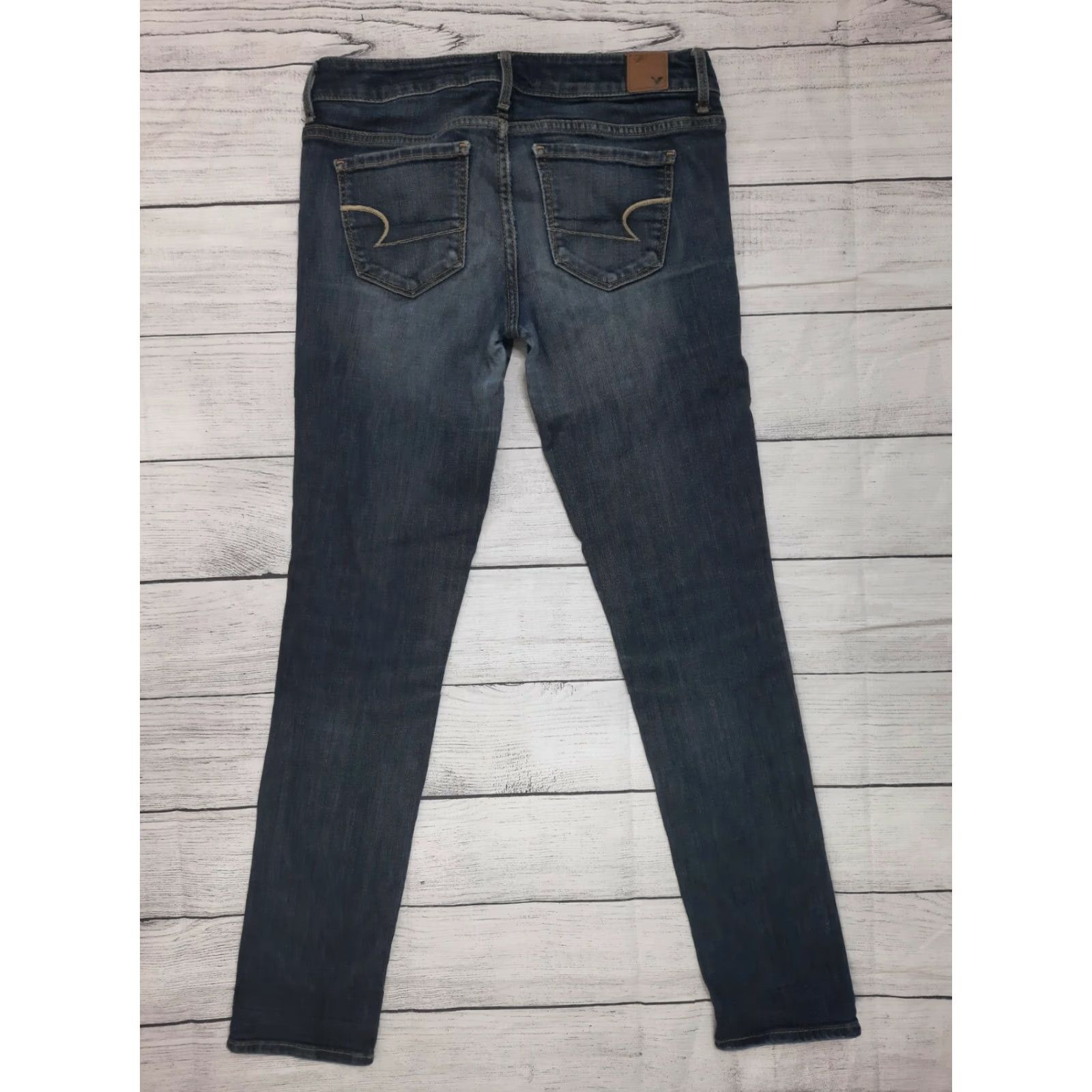 American Eagle Outfitters American Eagle Outfitters Skinny Jeans Blue Dark 29x29 Women Size 6 Stretch Denim Slim Pockets Logo Size 28" / US 6 / IT 42 - 7 Thumbnail