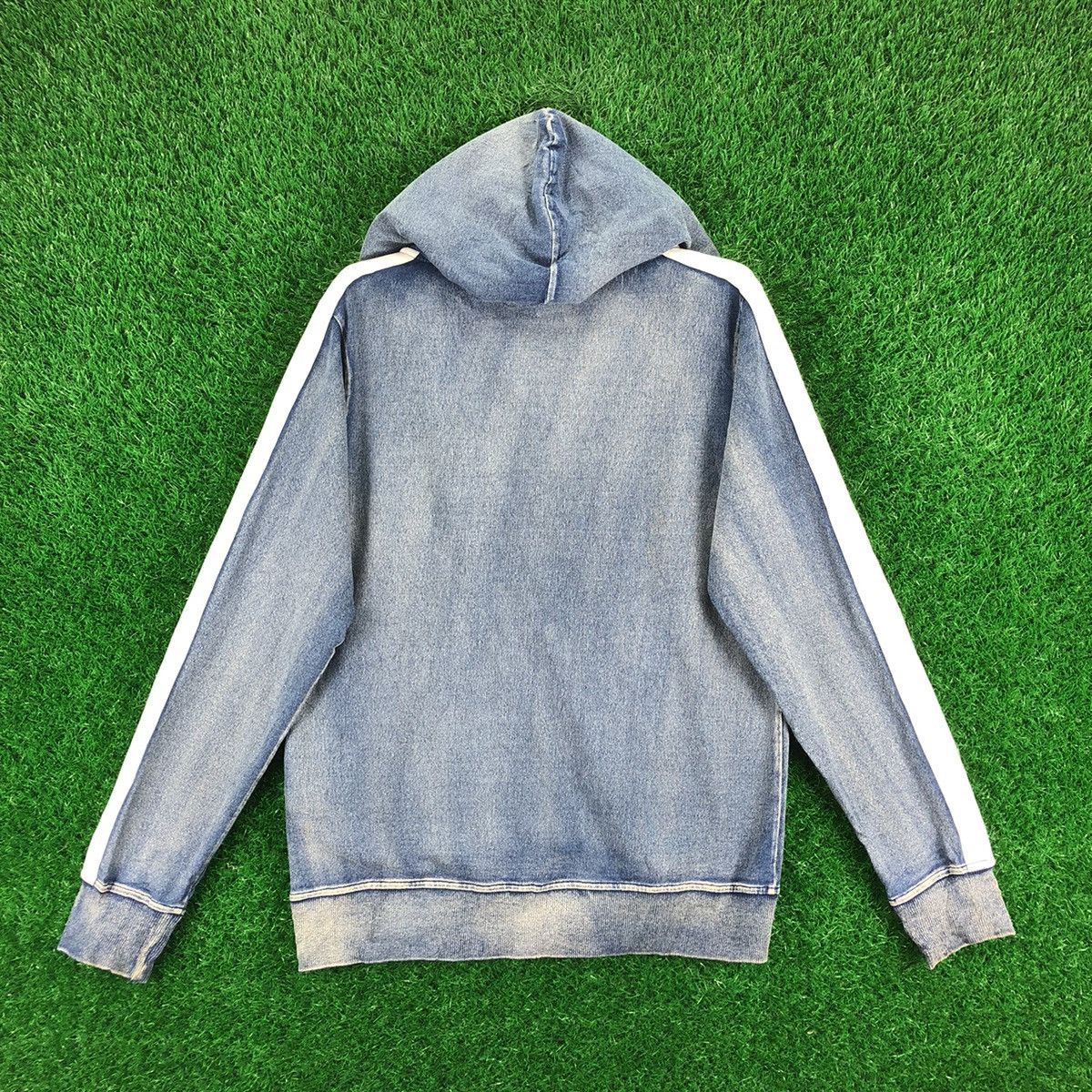 Japanese Brand Vintage Indigo Blue Dyed Zipper Sweater Hoodie by Baycrest Size US M / EU 48-50 / 2 - 4 Thumbnail