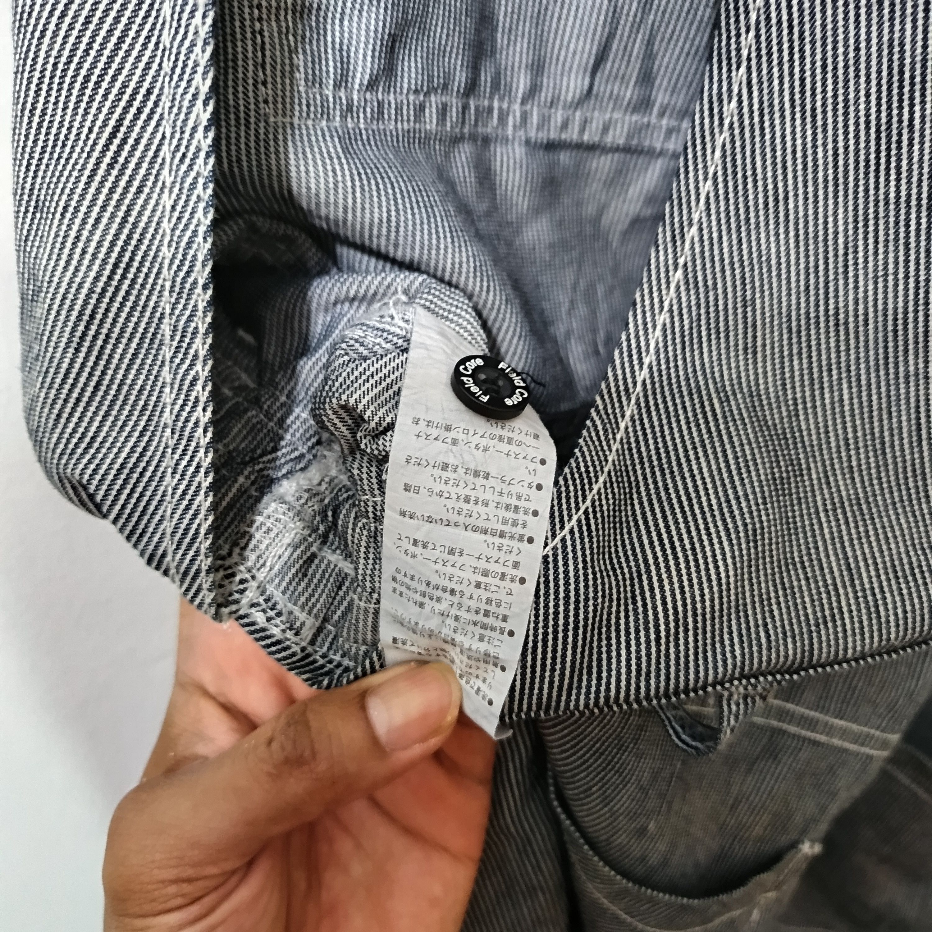 Japanese Brand FIELDCORE OVERALL STRIPED JEANS Size US 34 / EU 50 - 8 Thumbnail