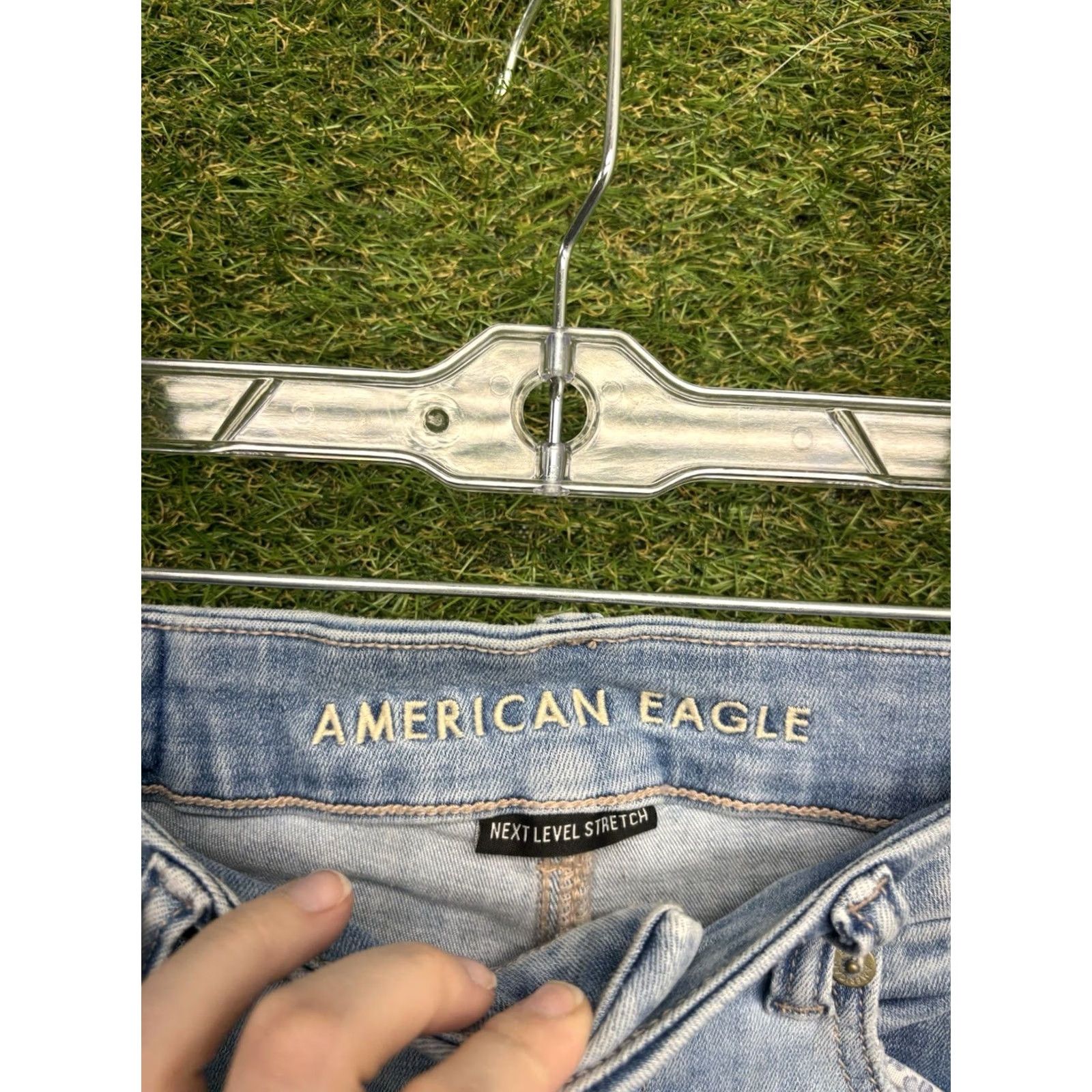 American Eagle Outfitters VINTAGE? No. American Eagle Outfitters Jeans Women 2 Flared High Rise 2 Curvy Next Level Stretch Denim Blue 5-Pocket Regular Waist 26in 29in Inseam Size 26" / US 2 / IT 38 - 5 Thumbnail