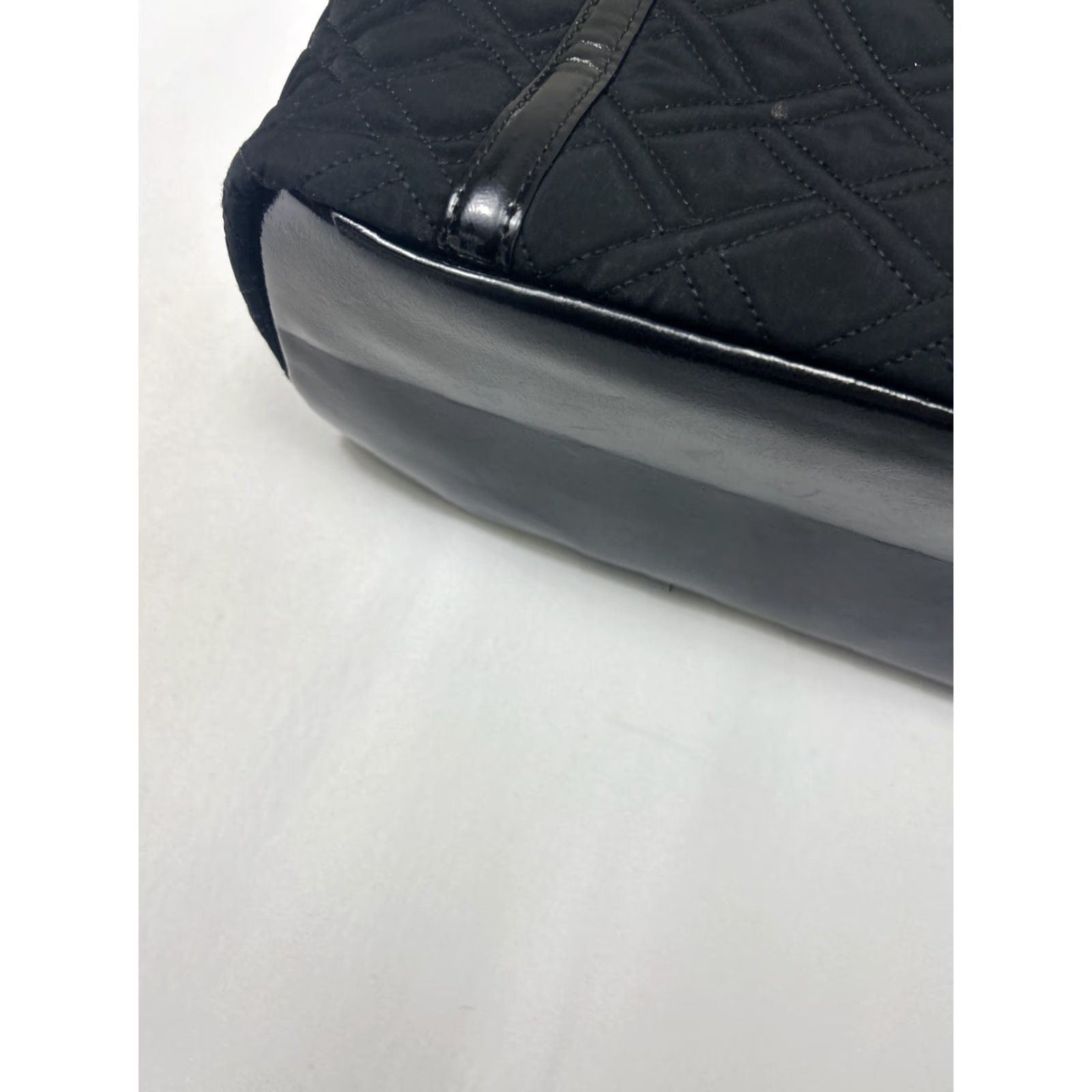 Vera Bradley Vera Bradley Laptop Bag Unisex Adults Black Cotton Quilted Diamond Pattern Finish Carrying Bag Size ONE SIZE - 7 Thumbnail