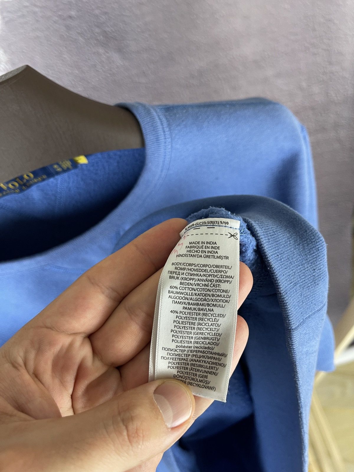 Polo Ralph Lauren Polo Ralph Lauren blue sweatshirt small logo Size US XL / EU 56 / 4 - 9 Thumbnail