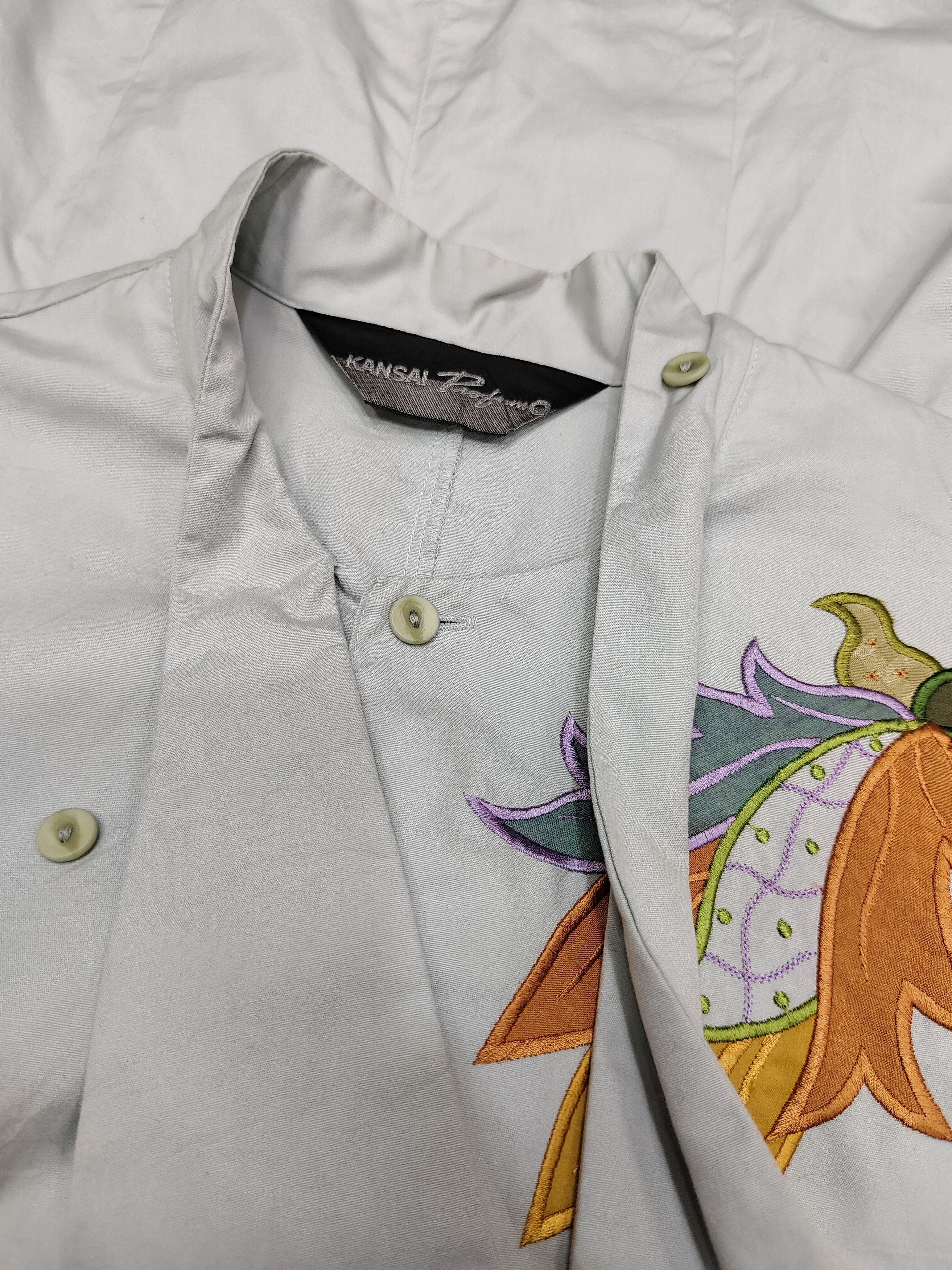 Kansai Yamamoto RARE💥Vtg Kansai Profumo🇯🇵 Embroidered Blouses Size L / US 10 / IT 46 - 7 Thumbnail
