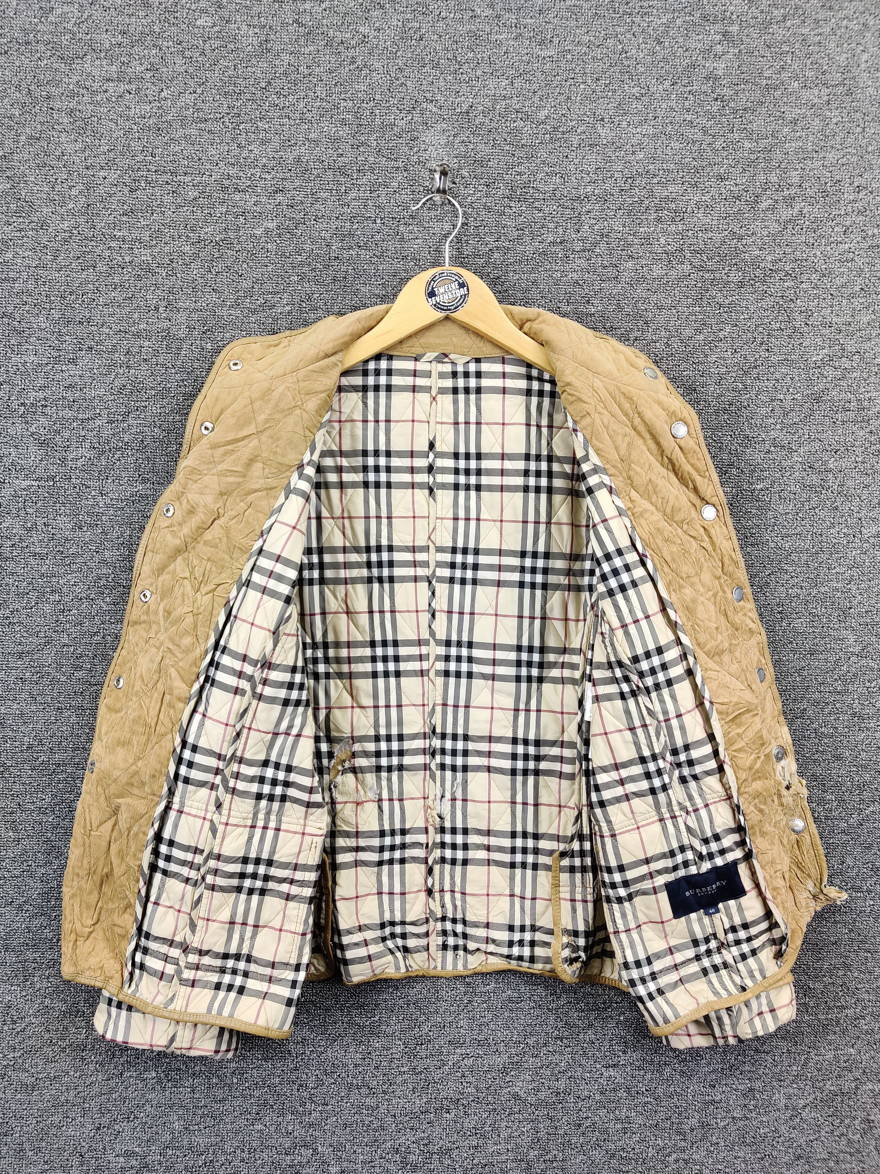 Burberry Vintage Burberry London Nova Check Quilted Distressed Jacket Size US M / EU 48-50 / 2 - 7 Thumbnail