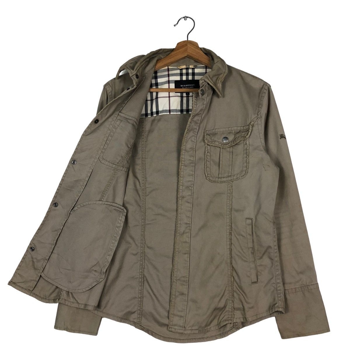 Burberry 🔥VINTAGE BURBERRY BLACK LABEL NOVA CHECK SHIRT JACKET Size US M / EU 48-50 / 2 - 11 Thumbnail