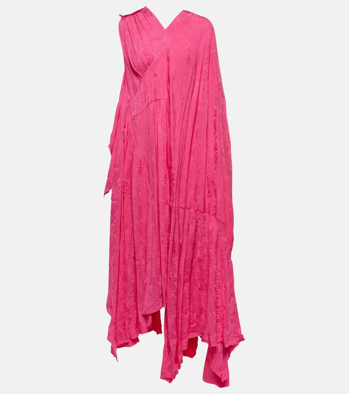Balenciaga o1bcso1str1124 Asymmetric Dress in Pink/Red | Grailed