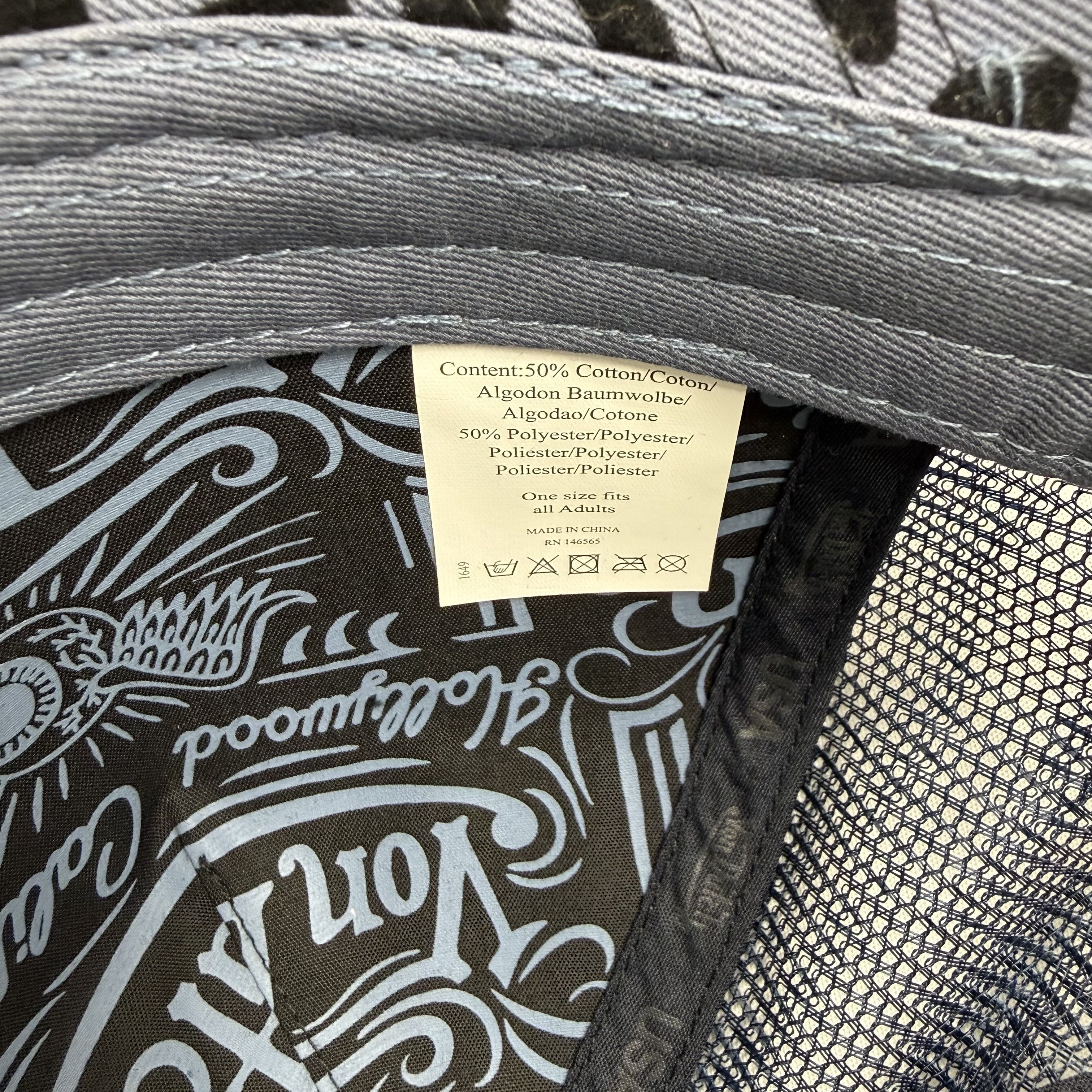 Von Dutch Von Dutch Grey Black Leopard Print Trucker Hat Snapback Size ONE SIZE - 8 Thumbnail